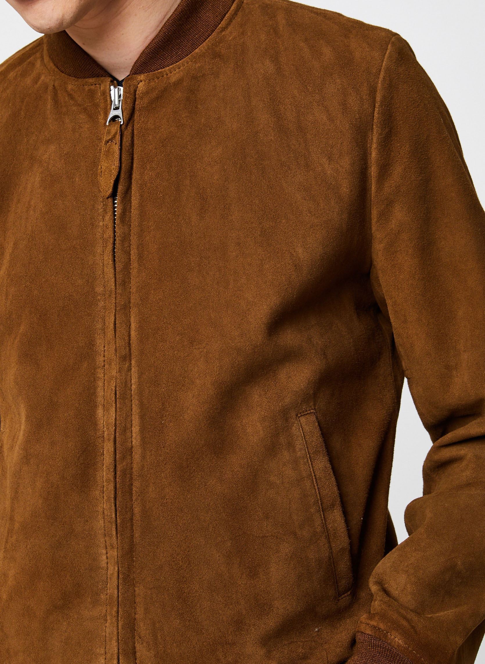 Vestes Bomber Casual Suede-LC300 homme marron Schott Vestes Bomber Casual Suede-LC300 homme marron RUST