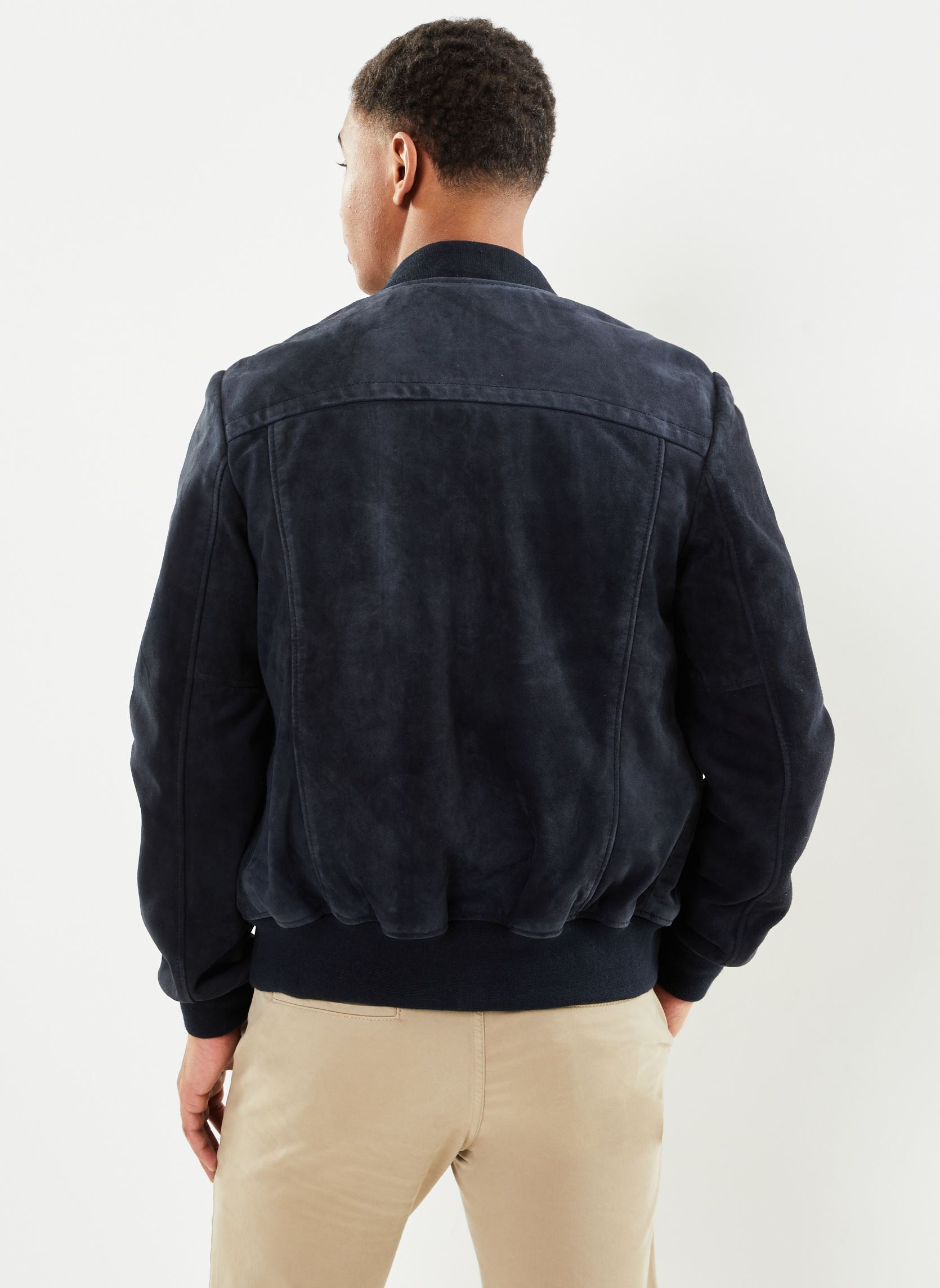Jacken Bomber Casual Suede-LC300 herren blau Schott Jacken Bomber Casual Suede-LC300 herren blau NAVY