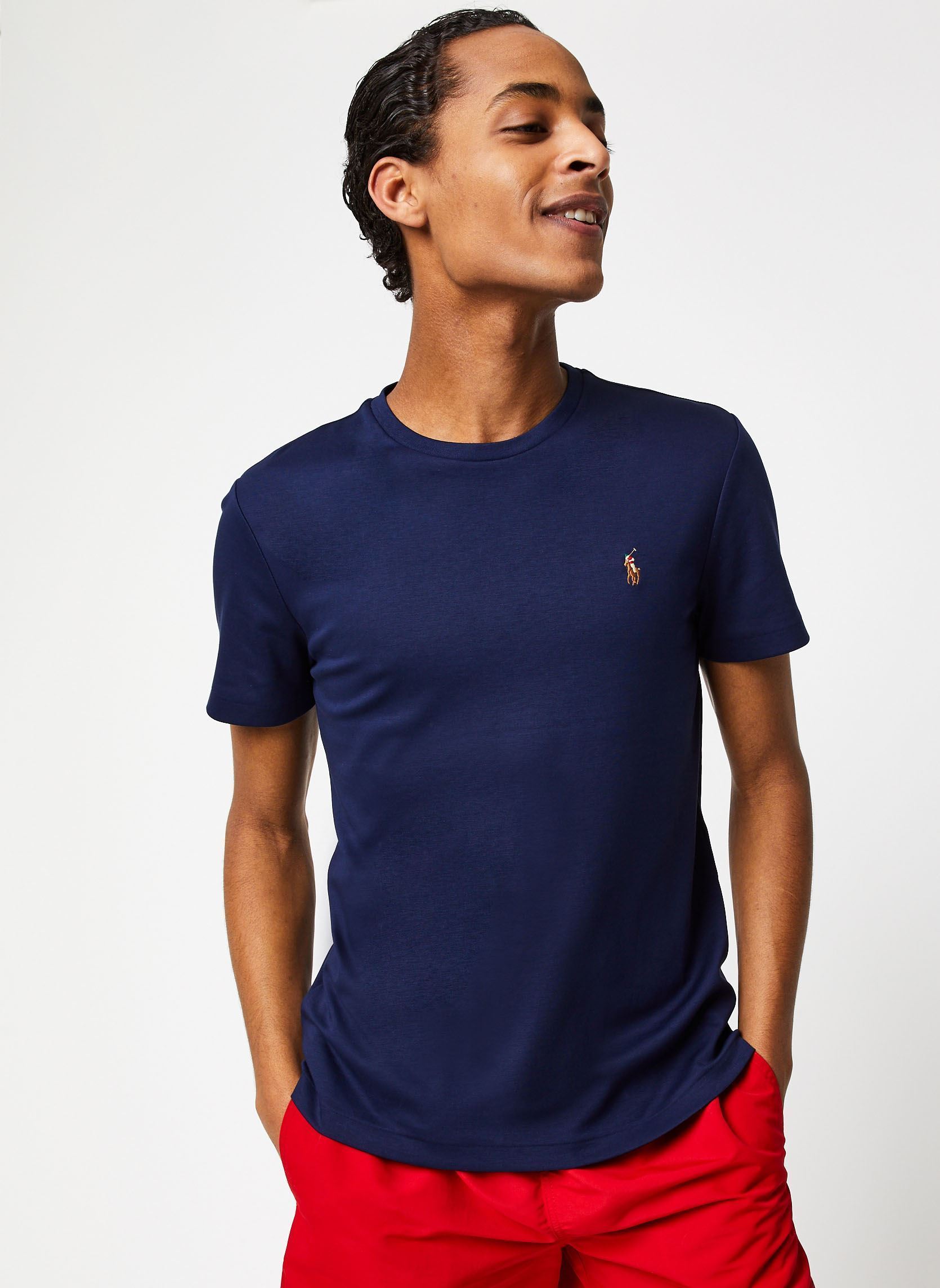 T shirt Polo Ralph Lauren T SHIRT AJUSTE EN PIMA COTON EU - vue 3