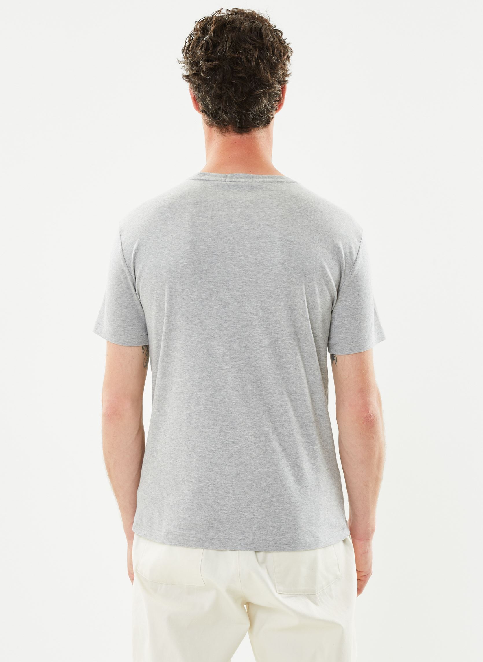 Tee-shirts T-Shirt Coupe Ajustée En Coton Doux 7107 homme gris Polo Ralph Lauren Tee-shirts T-Shirt Coupe Ajustée En Coton Doux 7107 homme gris Andover Heather