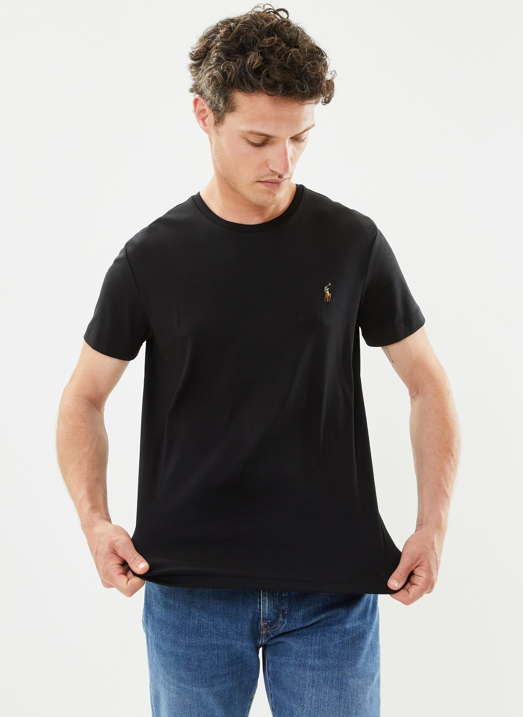 T shirt Polo Ralph Lauren T SHIRT AJUSTE EN PIMA COTON EU - vue 3
