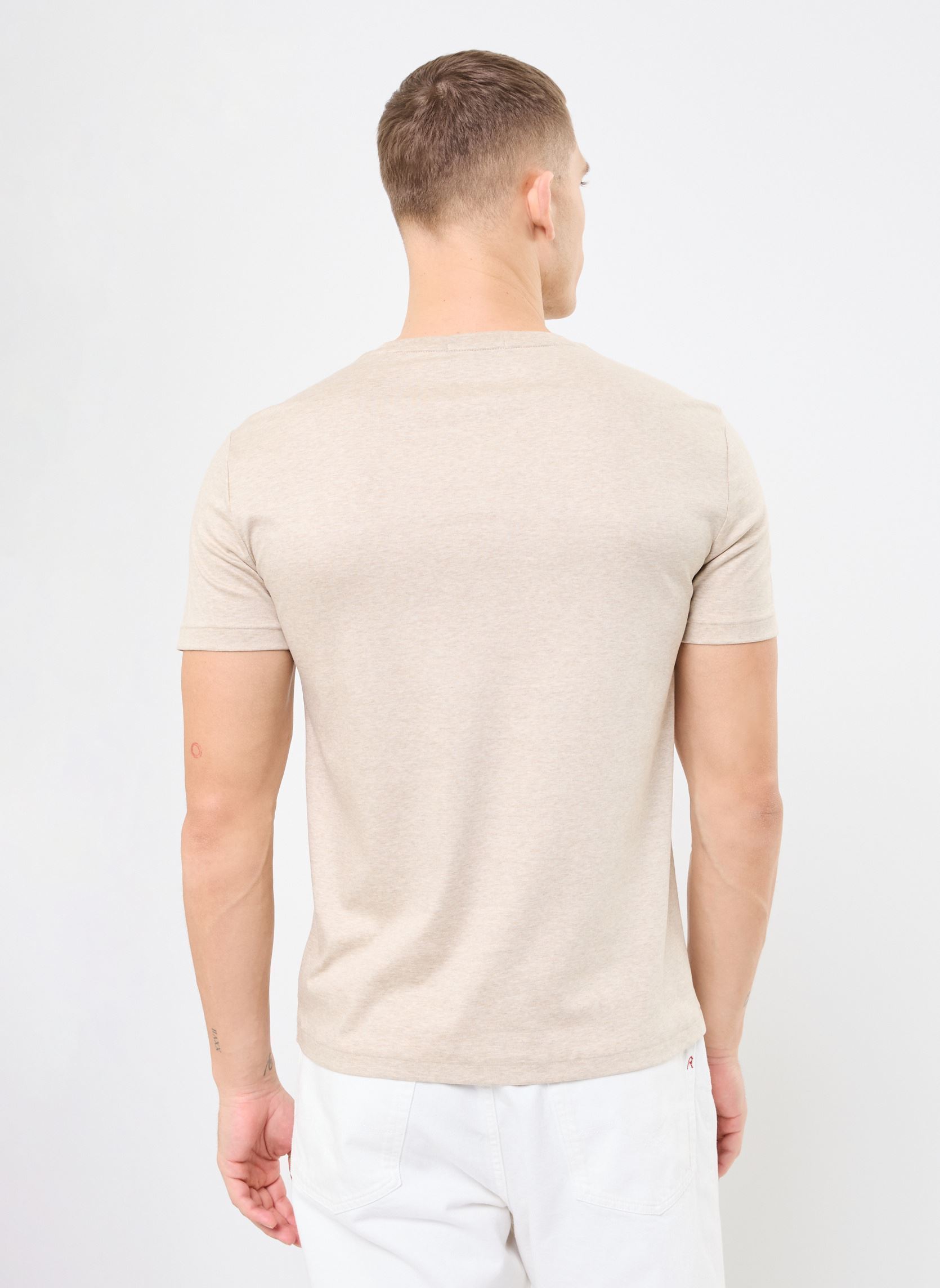 T-shirts T-Shirt Coupe Ajustée En Coton Doux 7107 heren beige Polo Ralph Lauren T-shirts T-Shirt Coupe Ajustée En Coton Doux 7107 heren beige EXPEDITION DUNE HEATHER