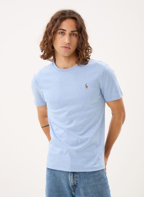 Polo Ralph Lauren T-Shirts T-Shirt Coupe Ajustée En Coton Doux 7107 herren blau