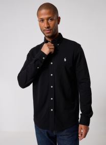 Hemden Chemise ultra-légère en coton piqué heren wit