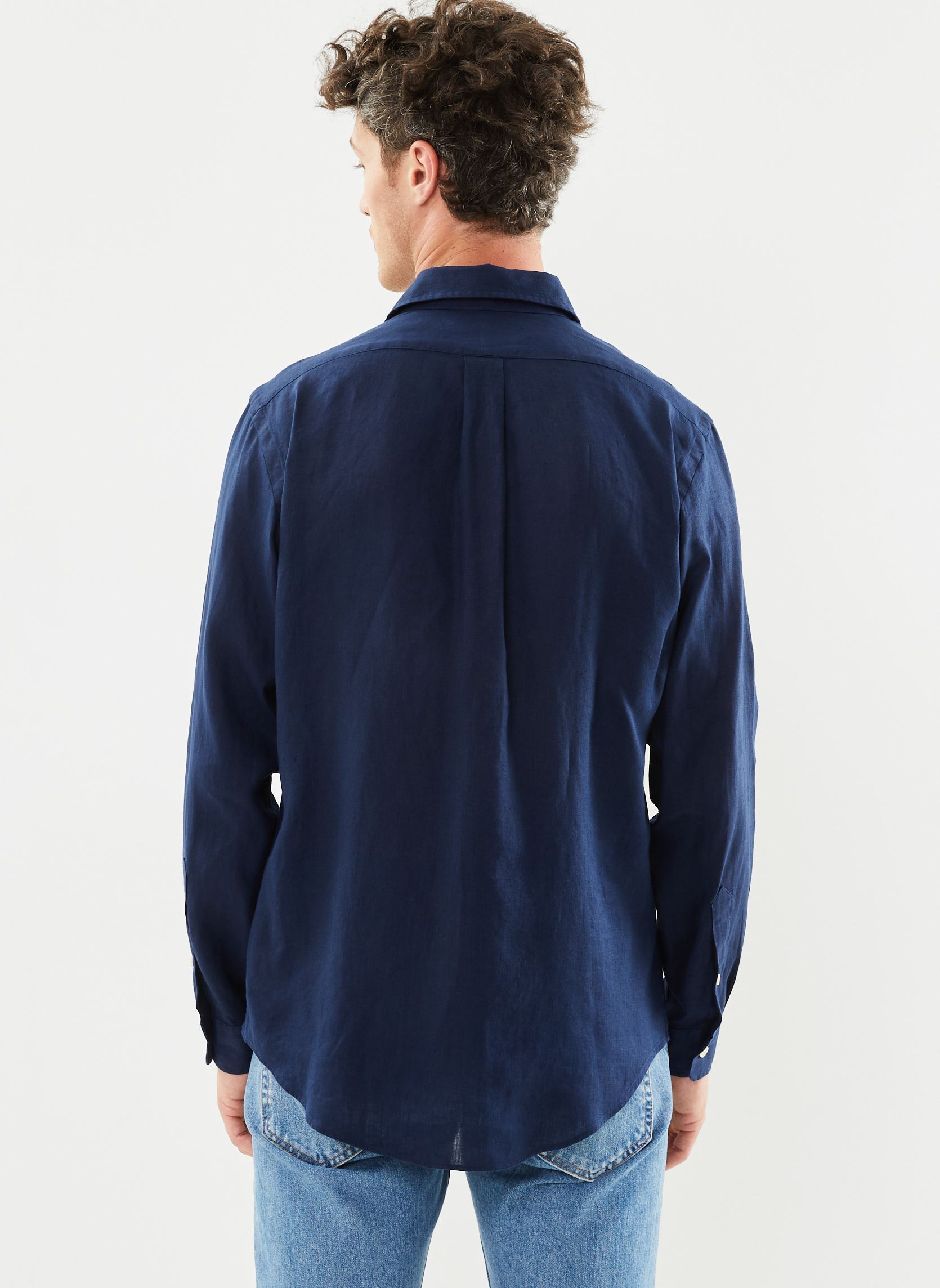 Hemden Chemise En Lin Coupe Ajustée herren blau Polo Ralph Lauren Hemden Chemise En Lin Coupe Ajustée herren blau Newport navy