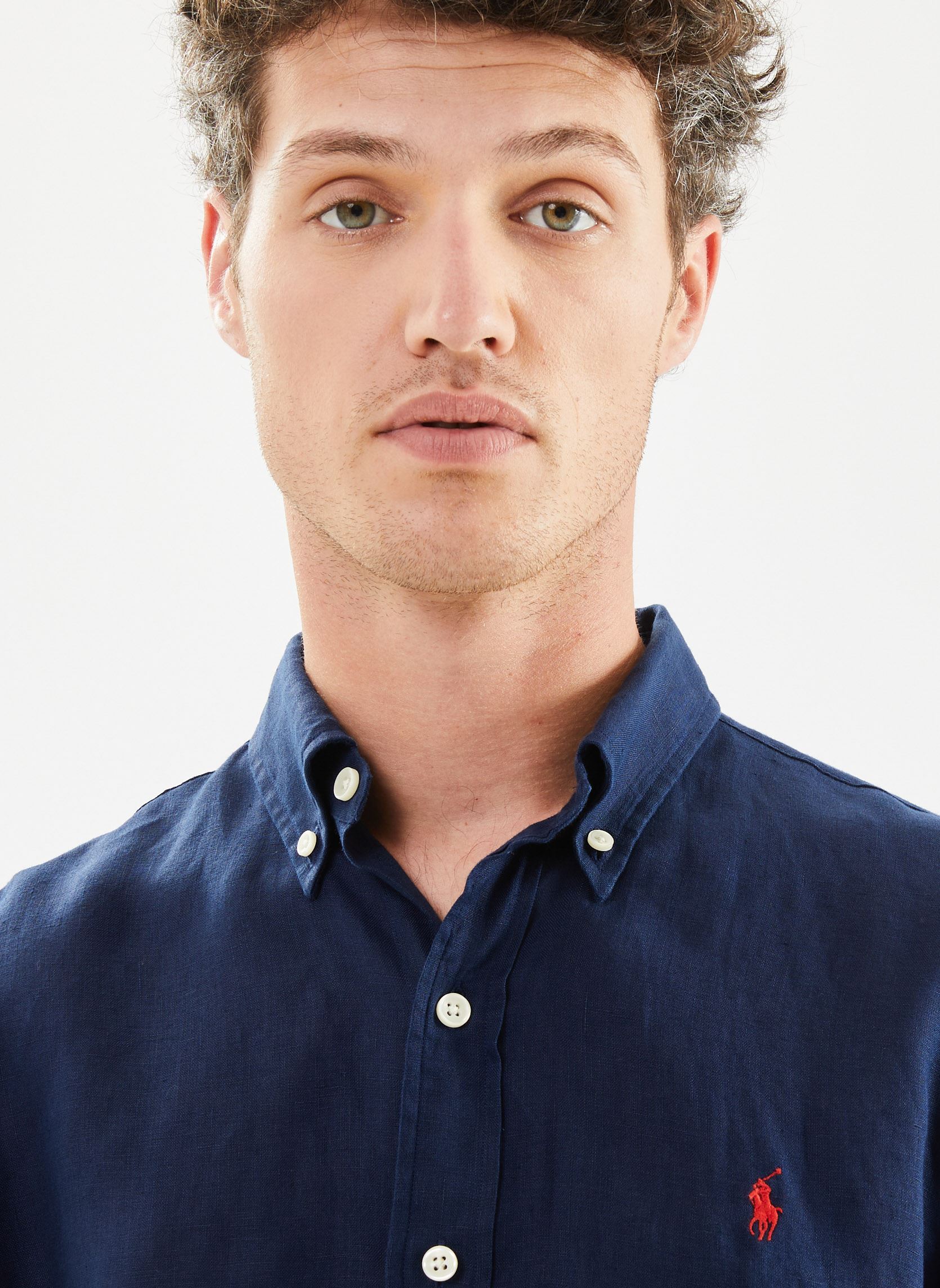Hemden Chemise En Lin Coupe Ajustée herren blau Polo Ralph Lauren Hemden Chemise En Lin Coupe Ajustée herren blau Newport navy