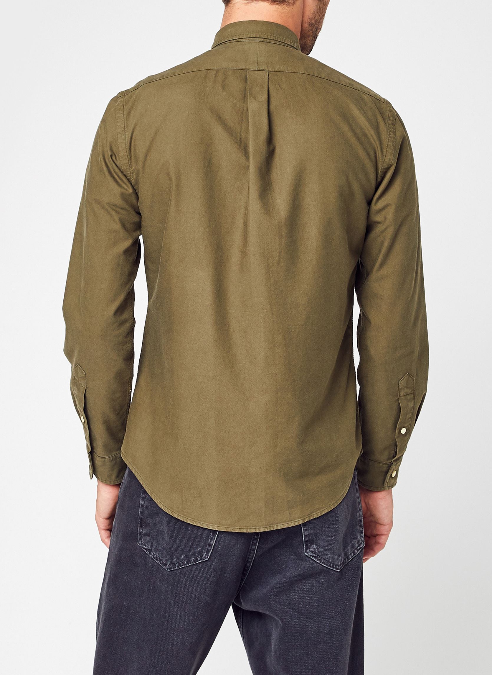 Tee-shirts Chemise Oxford ajustée homme vert Polo Ralph Lauren Tee-shirts Chemise Oxford ajustée homme vert DEFENDER GREEN