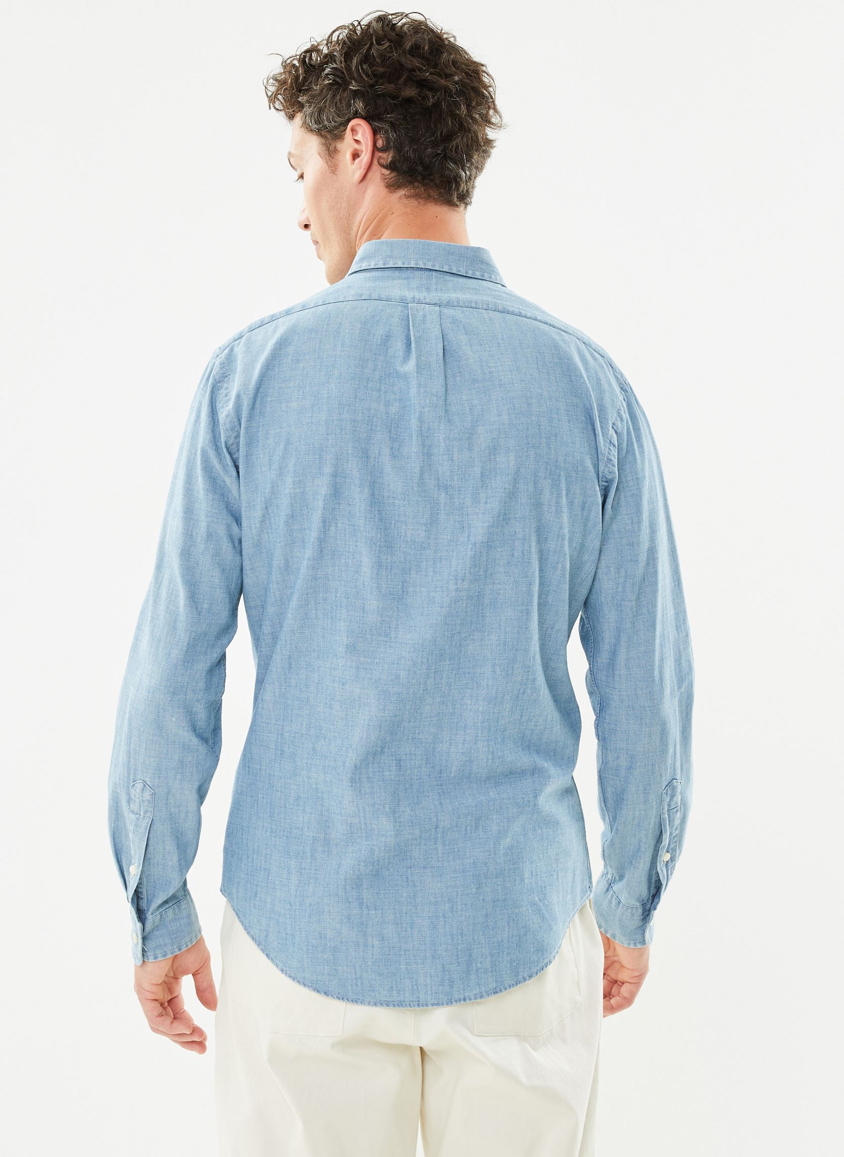 Hemden Chemise cintrée en chambray herren blau Polo Ralph Lauren Hemden Chemise cintrée en chambray herren blau CHAMBRAY