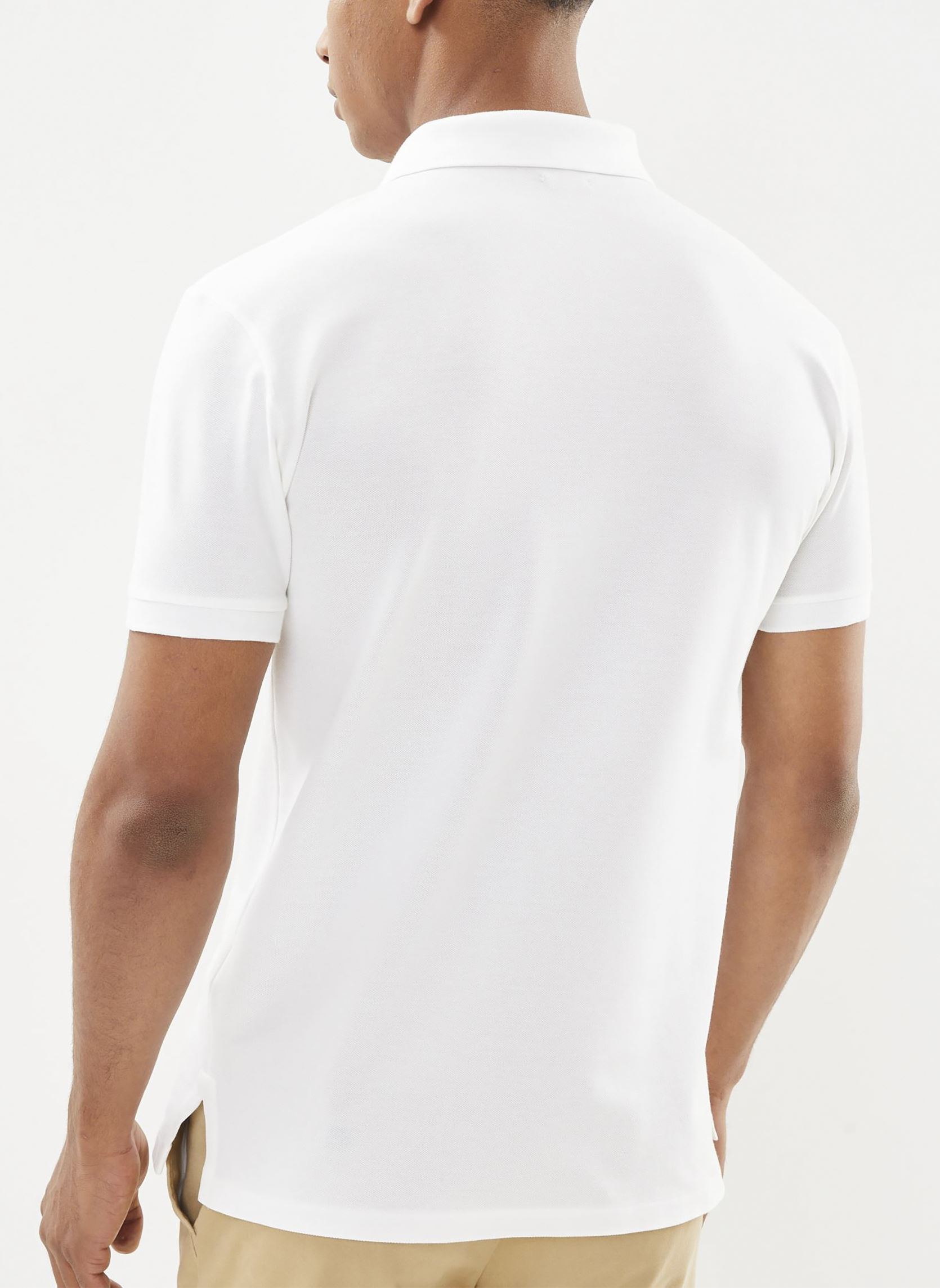 Polos Polo Cintré En Coton Piqué Stretch 71054 homme blanc Polo Ralph Lauren Polos Polo Cintré En Coton Piqué Stretch 71054 homme blanc White