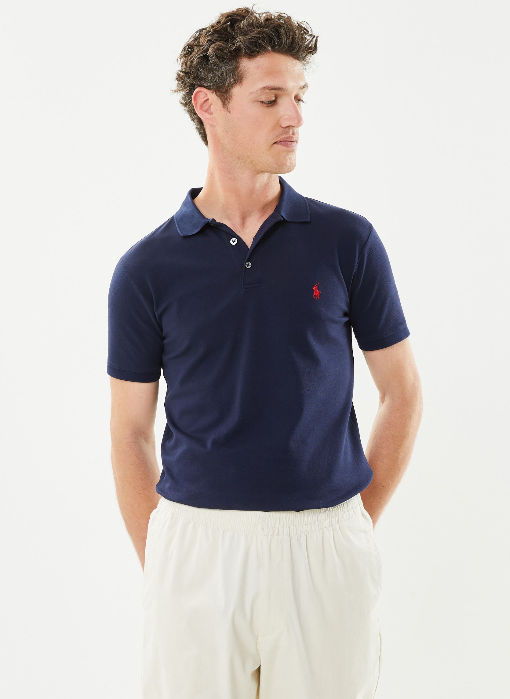 Vêtements Polo Ralph Lauren Polo Cintré En Coton Piqué Stretch 710541705 pour Accessoires Vêtements Polo Ralph Lauren Polo Cintré En Coton Piqué Stretch 710541705 pour Accessoires