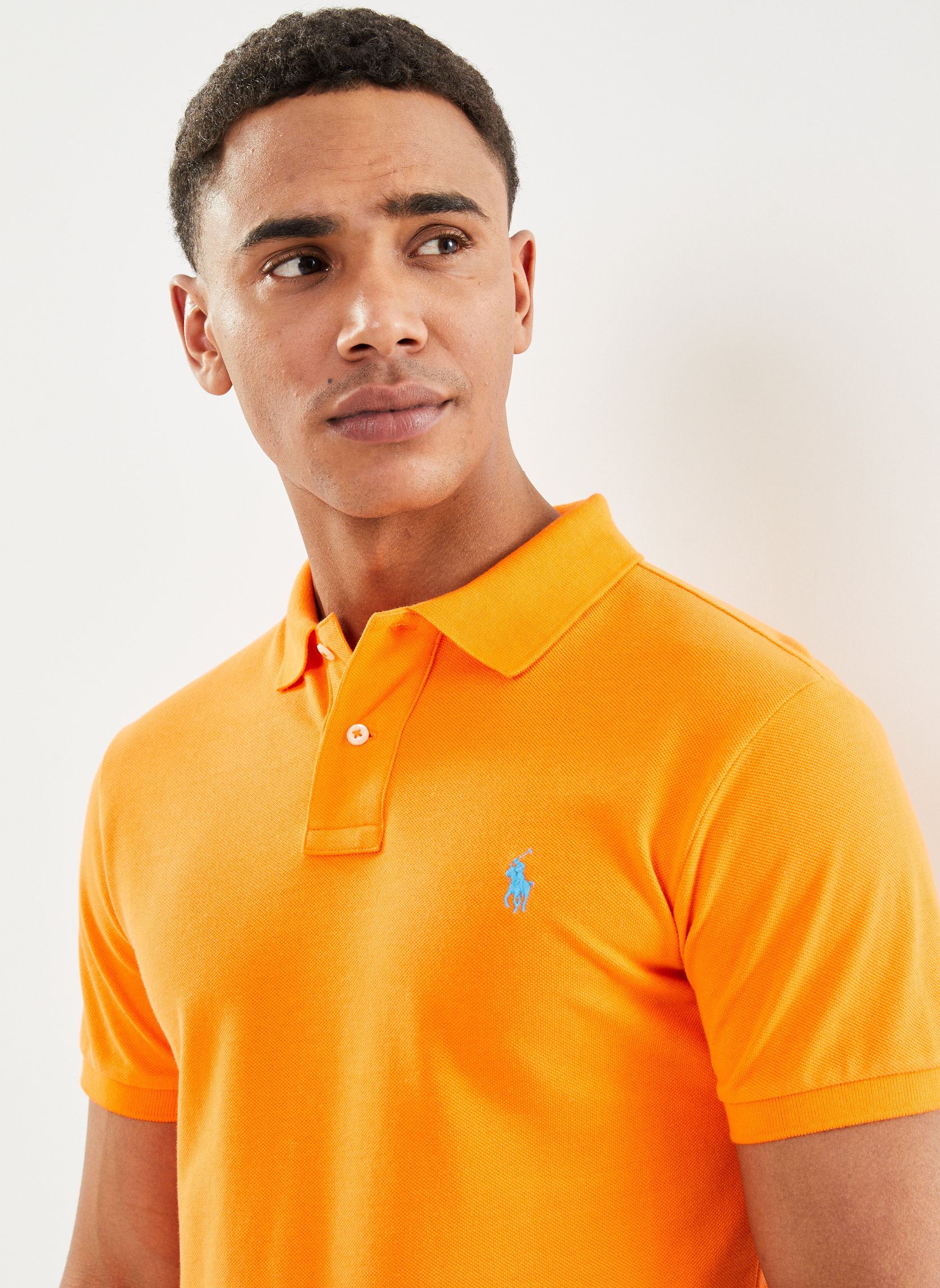 Poloshirts Polo cintré en coton piqué 710548797 herren orange Polo Ralph Lauren Poloshirts Polo cintré en coton piqué 710548797 herren orange RESORT ORANGEC6935