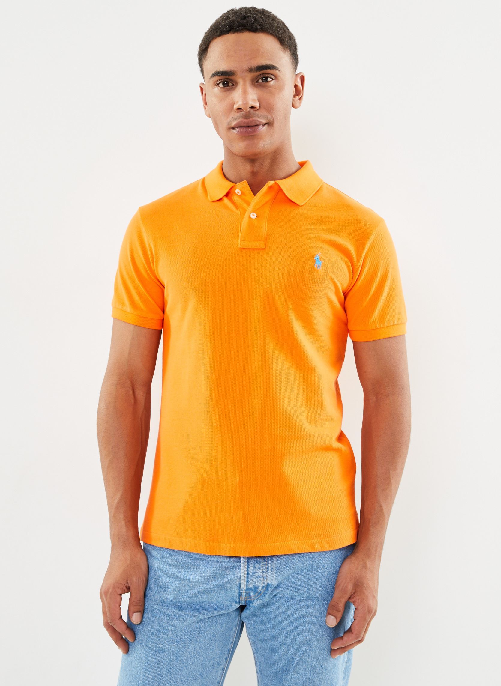 Poloshirts Polo cintré en coton piqué 710548797 herren orange Polo Ralph Lauren Poloshirts Polo cintré en coton piqué 710548797 herren orange RESORT ORANGEC6935