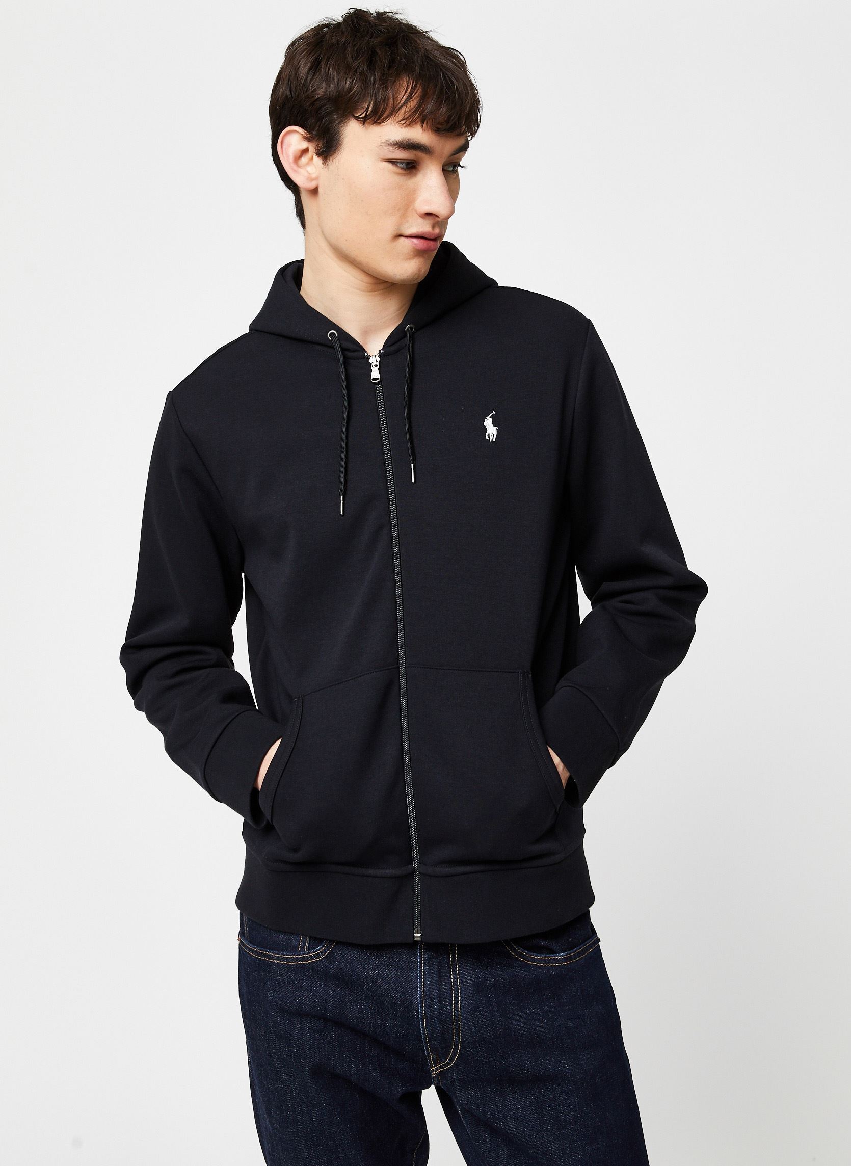 Sweats zippés Sweat À Capuche En Maille Double 7108882 homme noir Polo Ralph Lauren Sweats zippés Sweat À Capuche En Maille Double 7108882 homme noir POLO BLACK