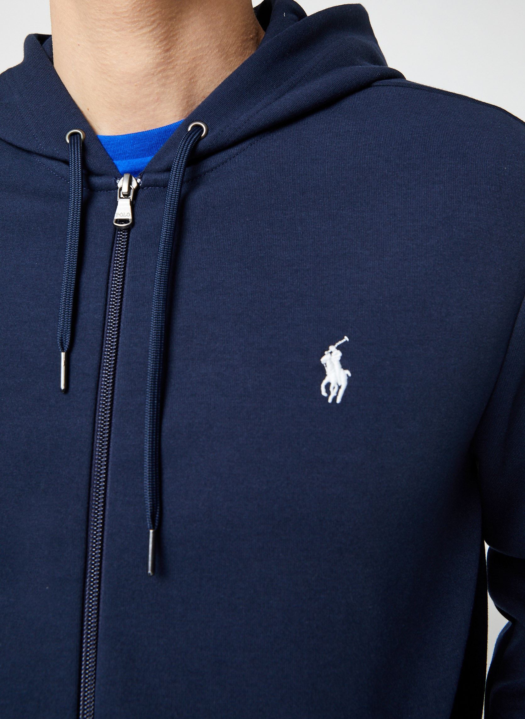 Sweats zippés Sweat À Capuche En Maille Double 7108882 homme bleu Polo Ralph Lauren Sweats zippés Sweat À Capuche En Maille Double 7108882 homme bleu AVIATOR NAVY