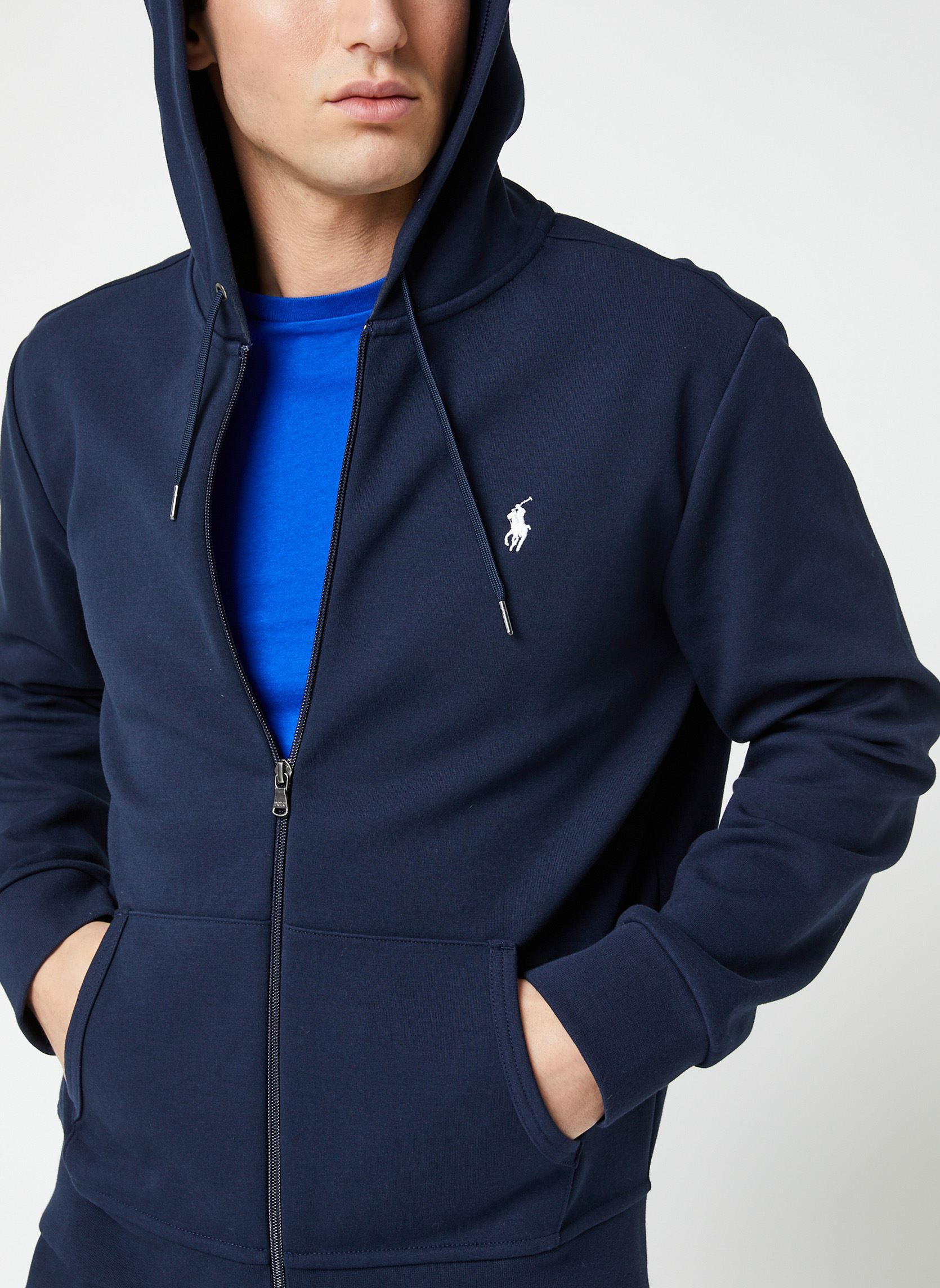 Vêtements Polo Ralph Lauren Sweat À Capuche En Maille Double 710888282 pour Homme