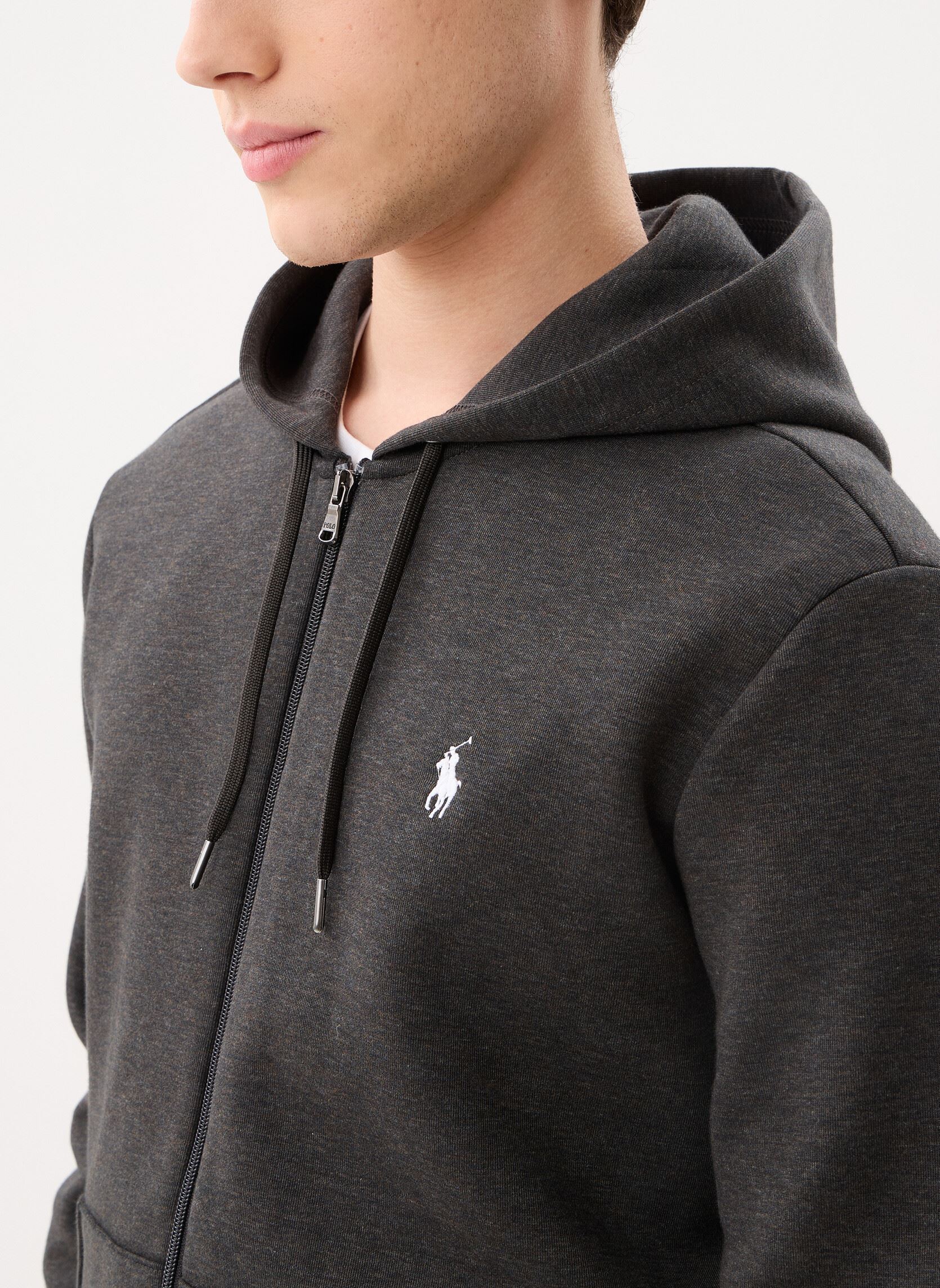 Sweats zippés Sweat À Capuche En Maille Double 7108882 homme gris Polo Ralph Lauren Sweats zippés Sweat À Capuche En Maille Double 7108882 homme gris DARK CHARCOAL HEATHER/C1730