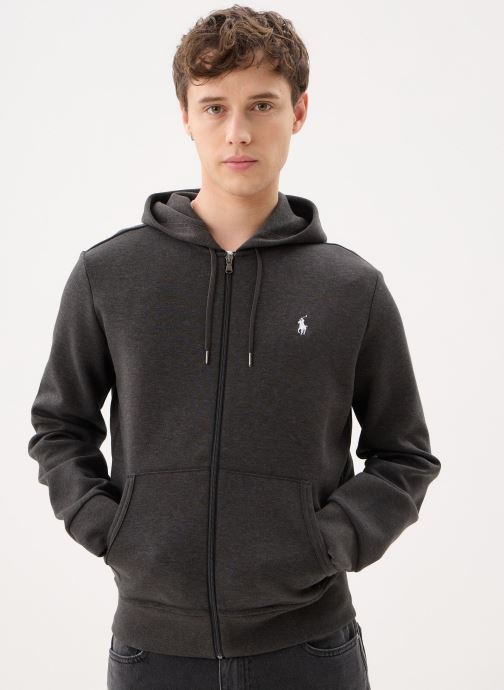 Polo Ralph Lauren Sweats zippés Sweat À Capuche En Maille Double 7108882 homme gris