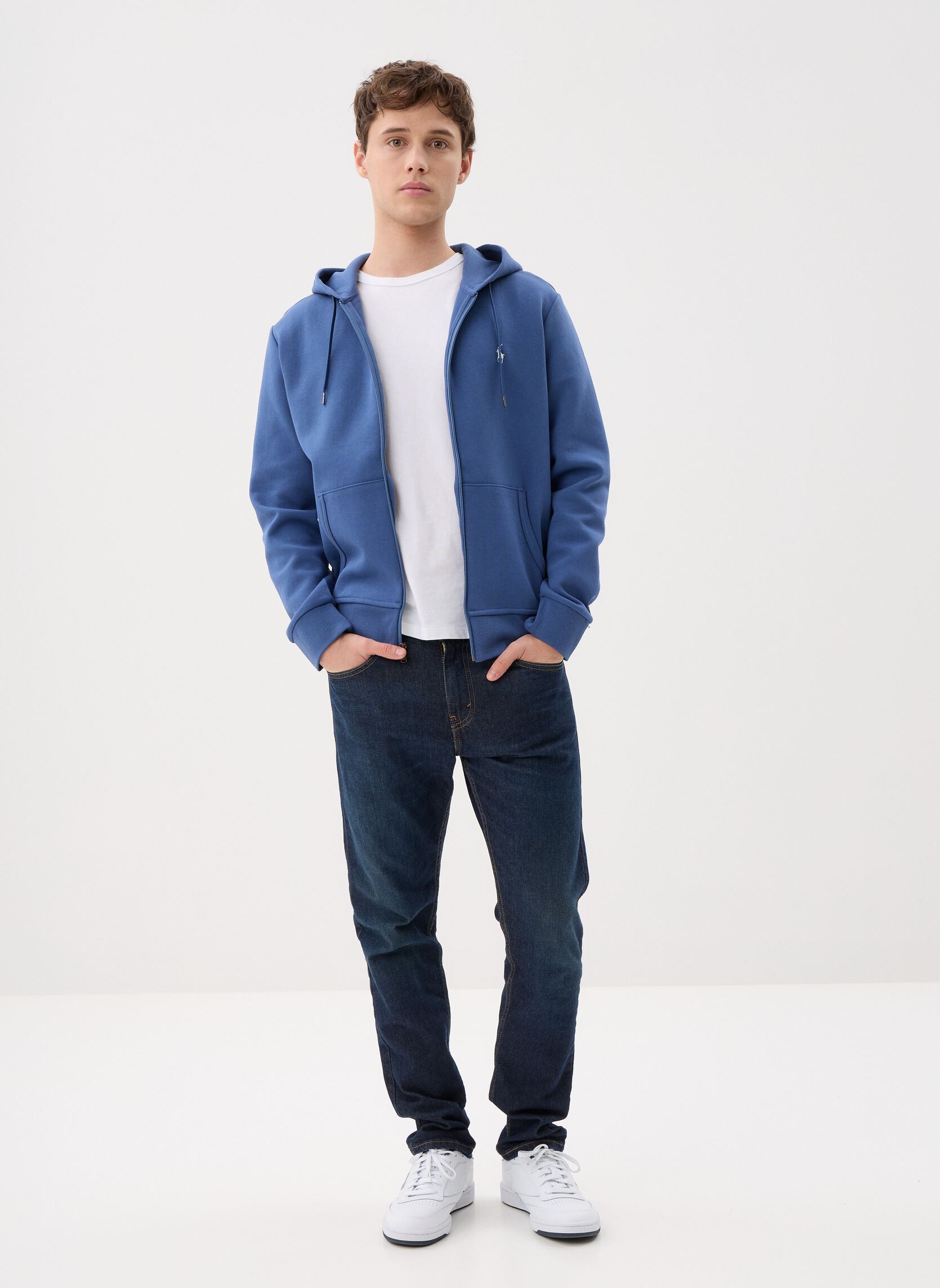 Sweats zippés Sweat À Capuche En Maille Double 7108882 homme bleu Polo Ralph Lauren Sweats zippés Sweat À Capuche En Maille Double 7108882 homme bleu NIGHT NAVY/C1730