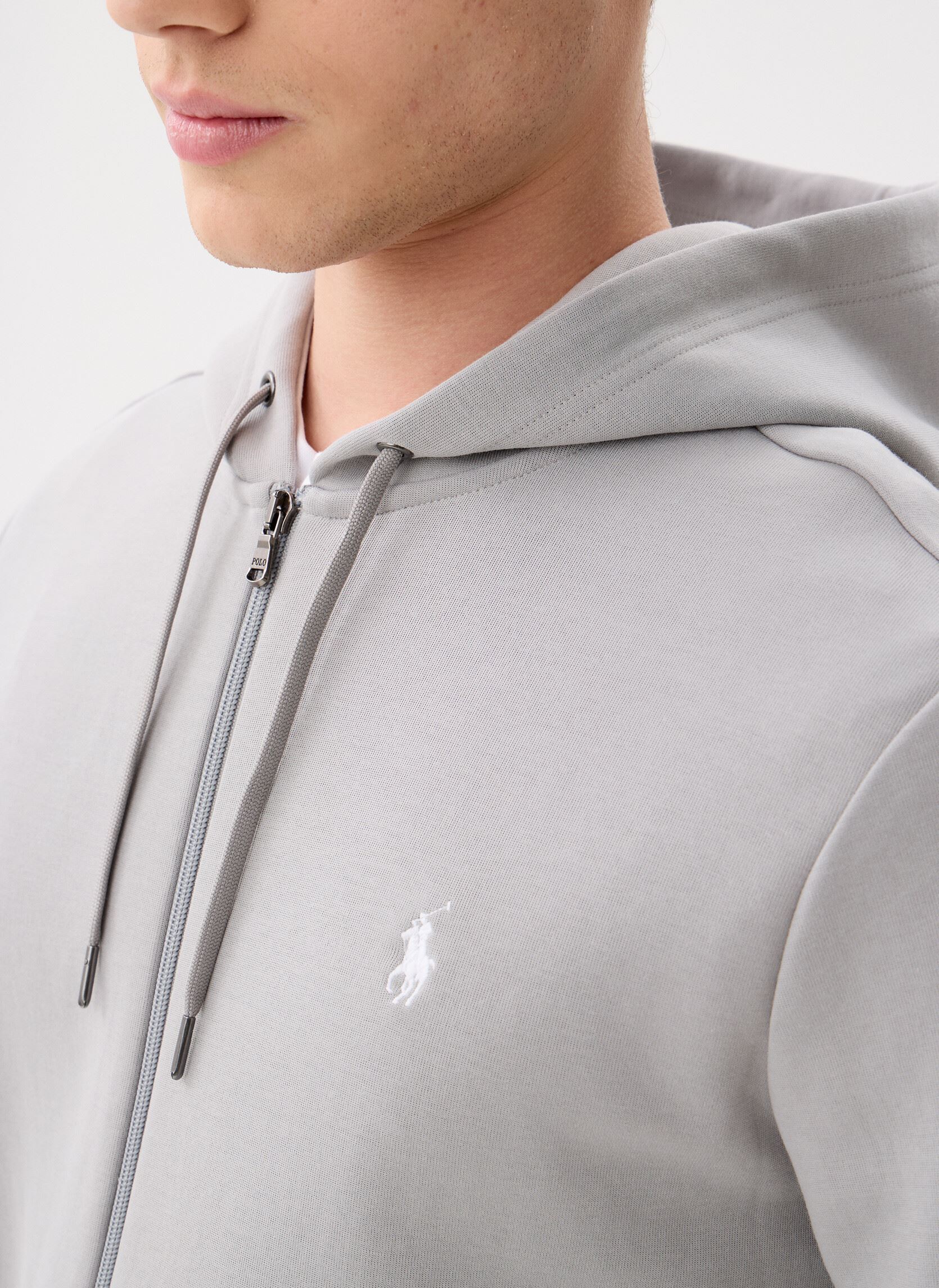 Sweats zippés Sweat À Capuche En Maille Double 7108882 homme gris Polo Ralph Lauren Sweats zippés Sweat À Capuche En Maille Double 7108882 homme gris SOFT GREY/C1730
