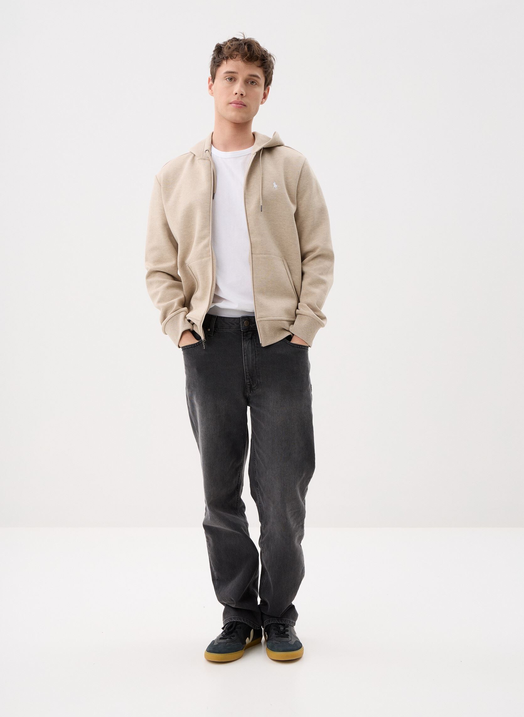 Sweats zippés Sweat À Capuche En Maille Double 7108882 homme beige Polo Ralph Lauren Sweats zippés Sweat À Capuche En Maille Double 7108882 homme beige TUSCAN BEIGE HEATHER/C1730
