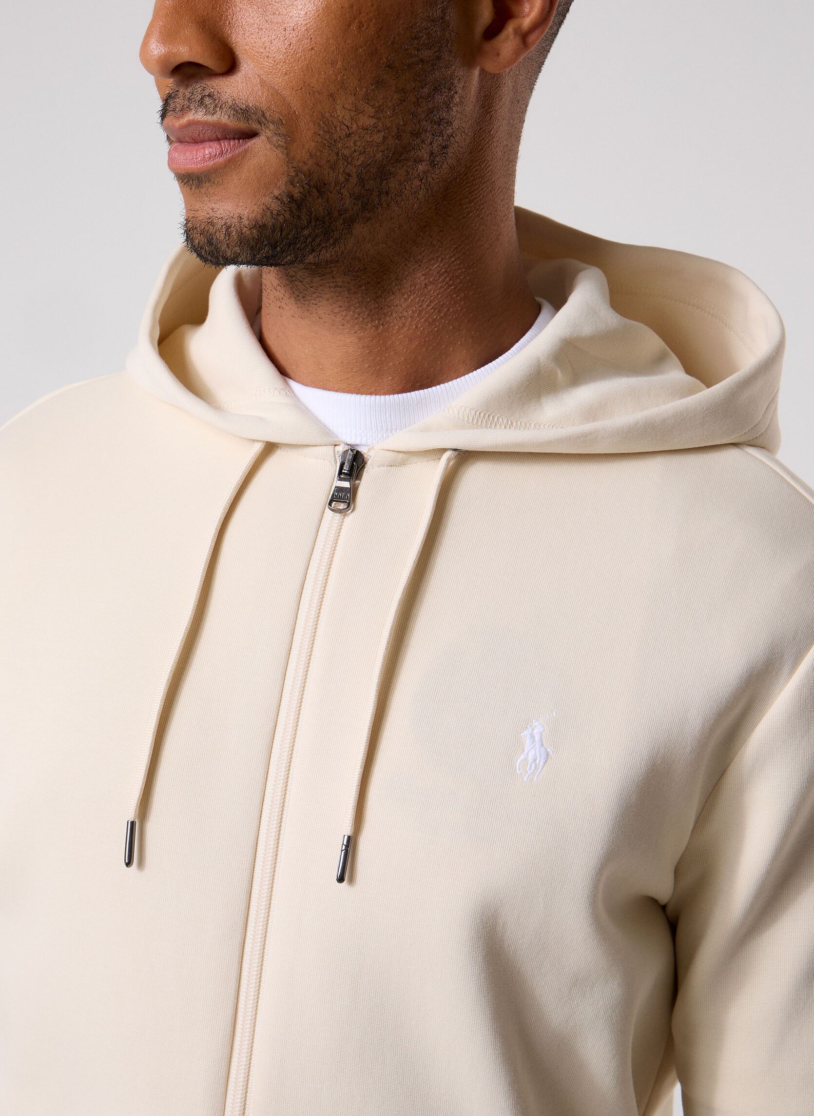 Sweats zippés Sweat À Capuche En Maille Double 7108882 homme beige Polo Ralph Lauren Sweats zippés Sweat À Capuche En Maille Double 7108882 homme beige GUIDE CREAM/C1730