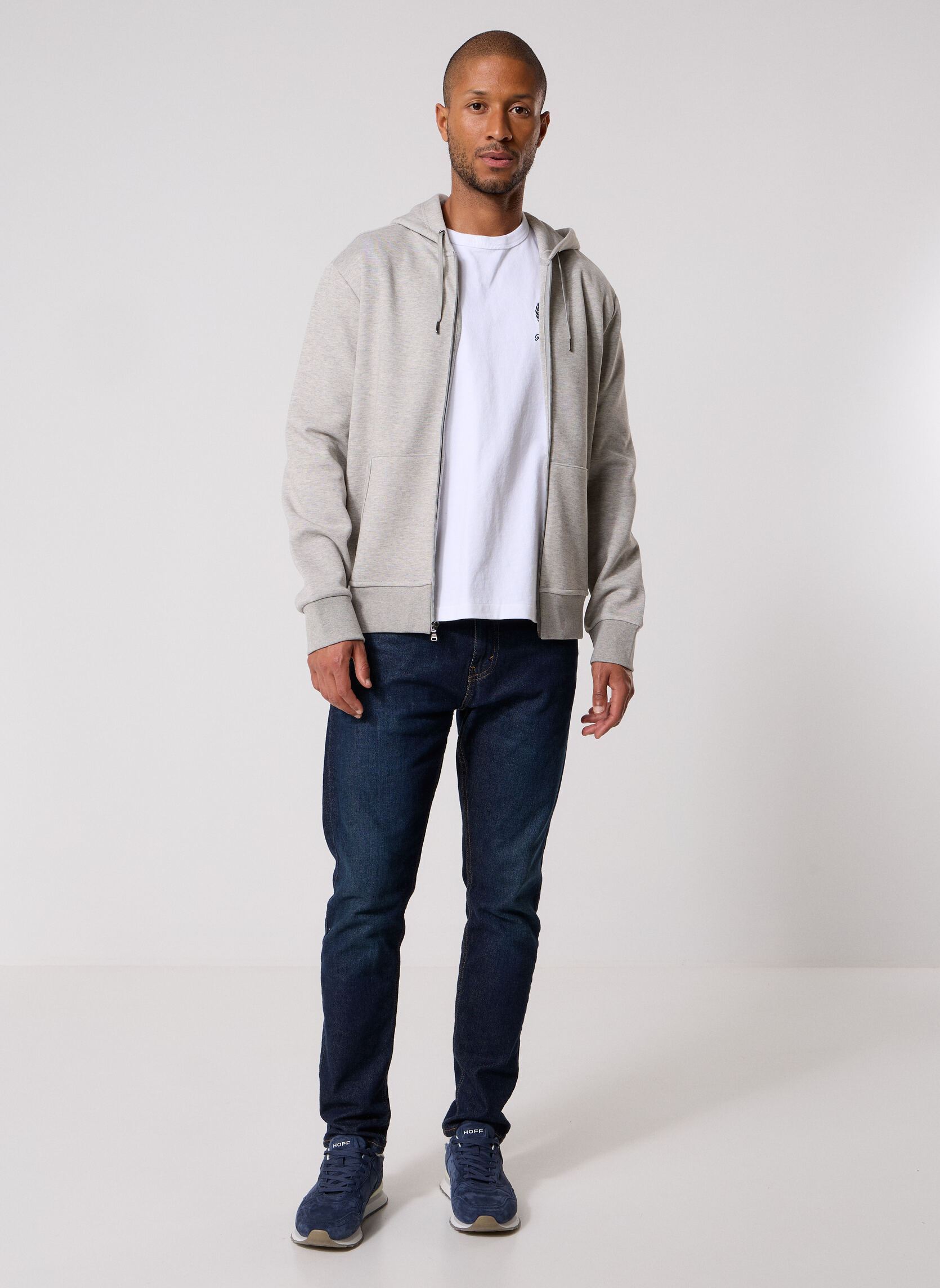 Sweats zippés Sweat À Capuche En Maille Double 7108882 homme gris Polo Ralph Lauren Sweats zippés Sweat À Capuche En Maille Double 7108882 homme gris DARK SPORT HEATHER/C1730