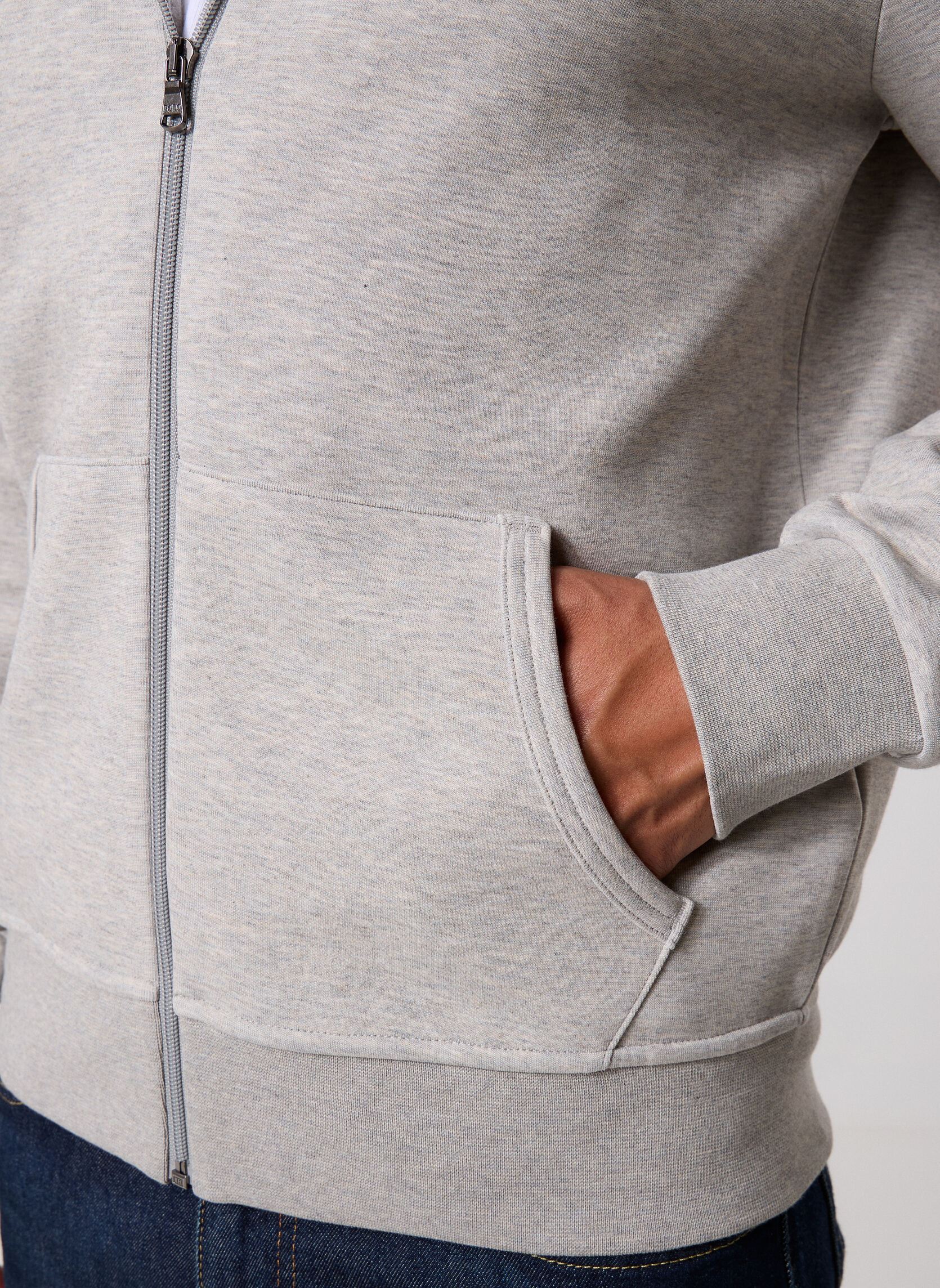 Sweats zippés Sweat À Capuche En Maille Double 7108882 homme gris Polo Ralph Lauren Sweats zippés Sweat À Capuche En Maille Double 7108882 homme gris DARK SPORT HEATHER/C1730