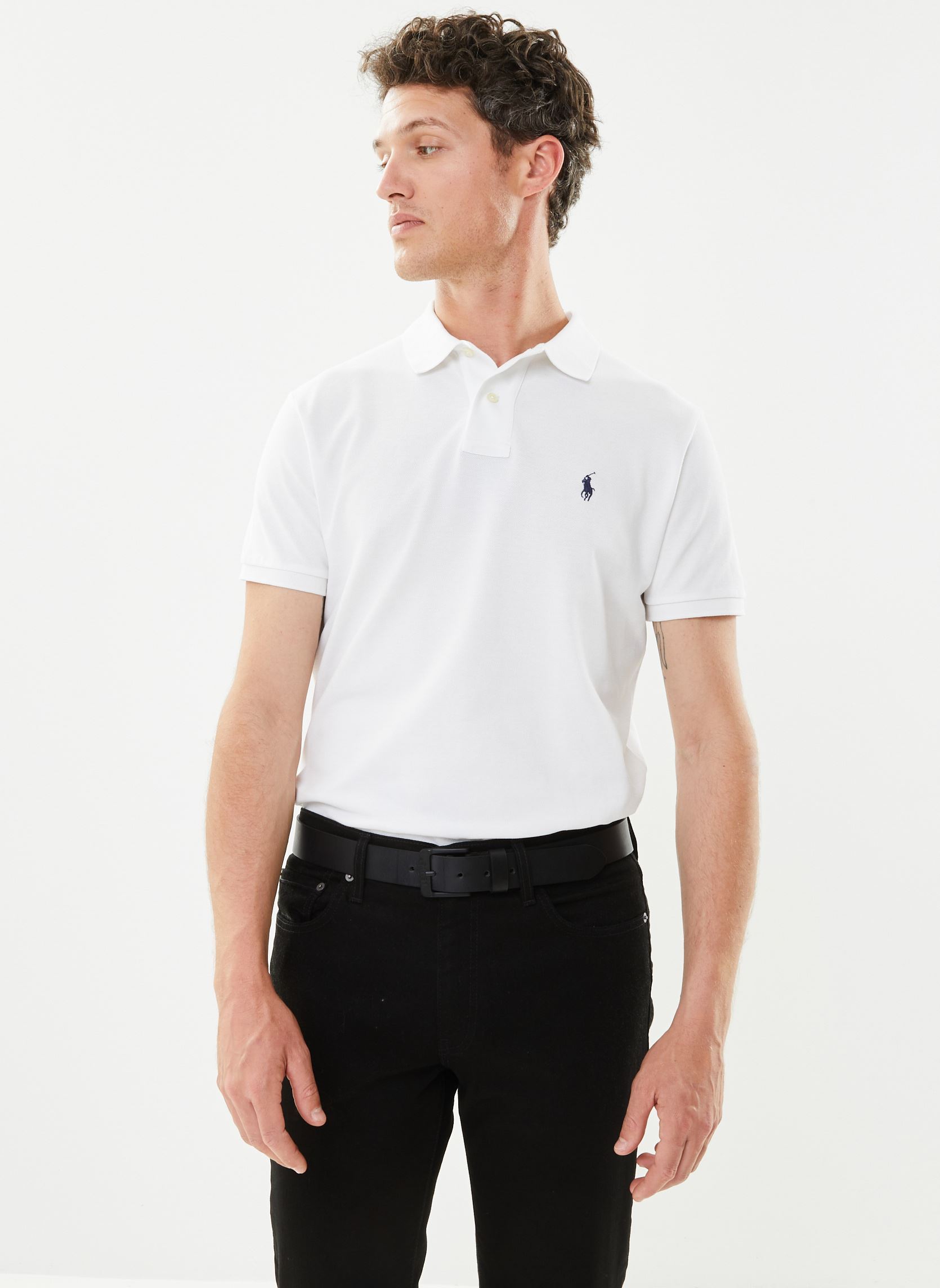 Vêtements Polo Ralph Lauren Polo coupe ajustée en piqué 710666998 pour Homme - vue 4