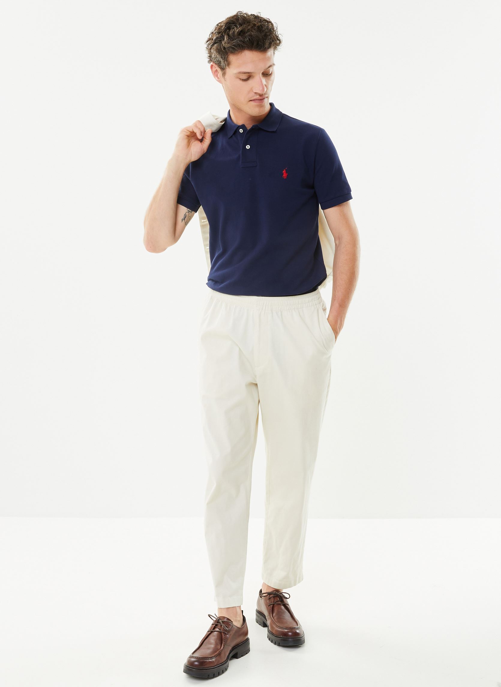 Polo Polo coupe ajustée en piqué 710666998 uomo blu Polo Ralph Lauren Polo Polo coupe ajustée en piqué 710666998 uomo blu NEWPORT NAVYC3870