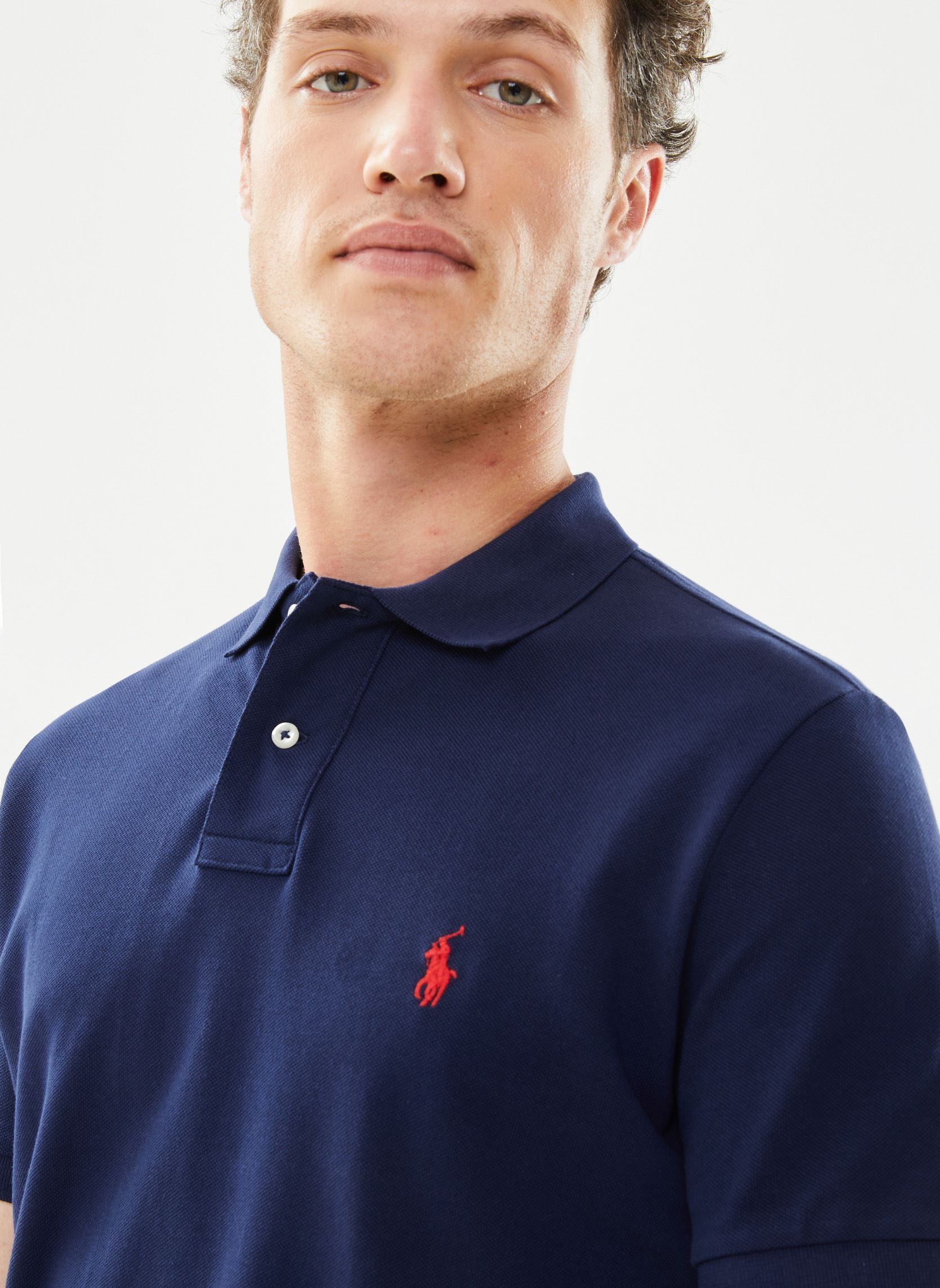 Polo Polo coupe ajustée en piqué 710666998 uomo blu Polo Ralph Lauren Polo Polo coupe ajustée en piqué 710666998 uomo blu NEWPORT NAVYC3870