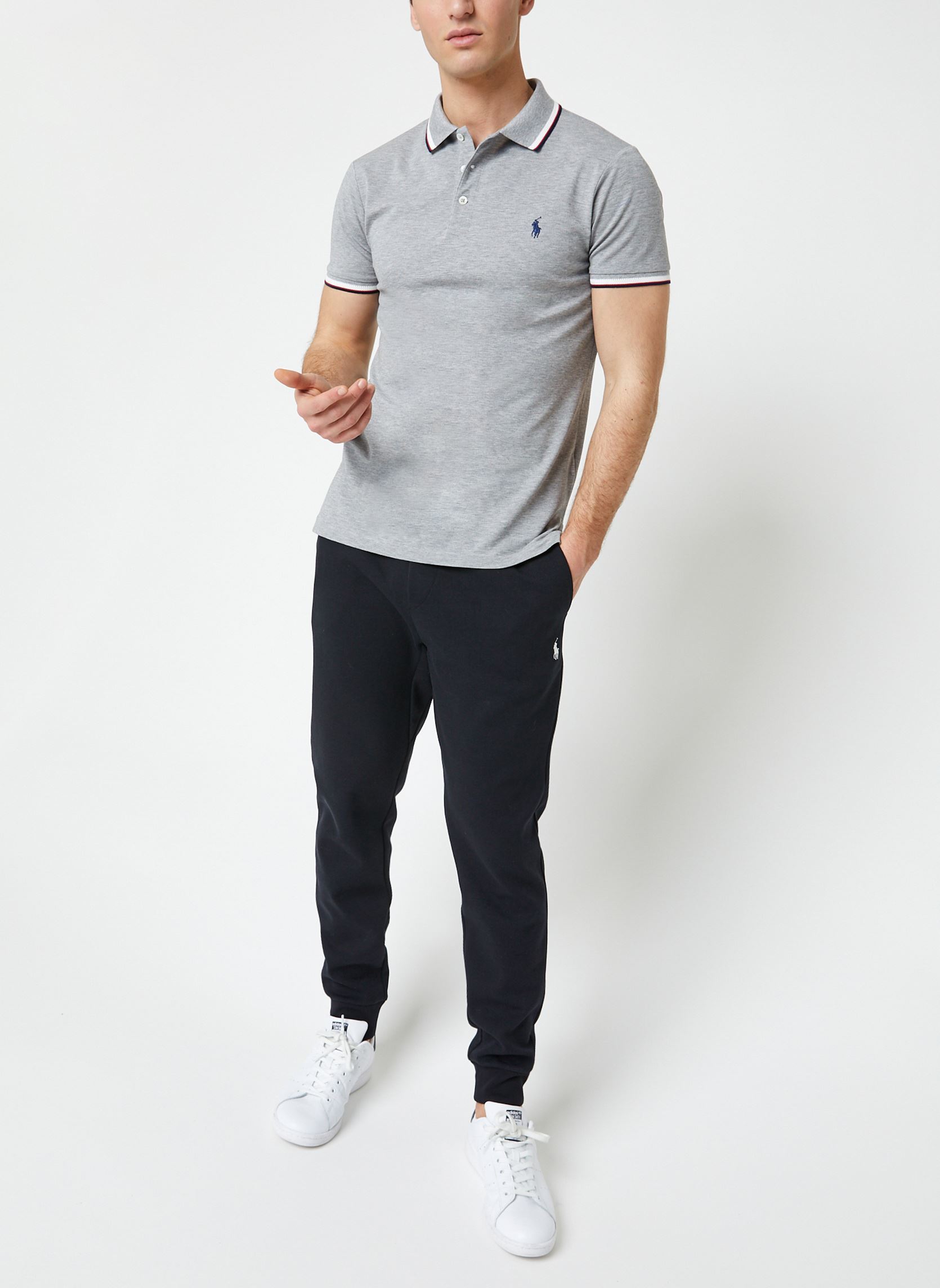 Joggingbroeken Pantalon de jogging maille double 710888 heren zwart Polo Ralph Lauren Joggingbroeken Pantalon de jogging maille double 710888 heren zwart POLO BLACK
