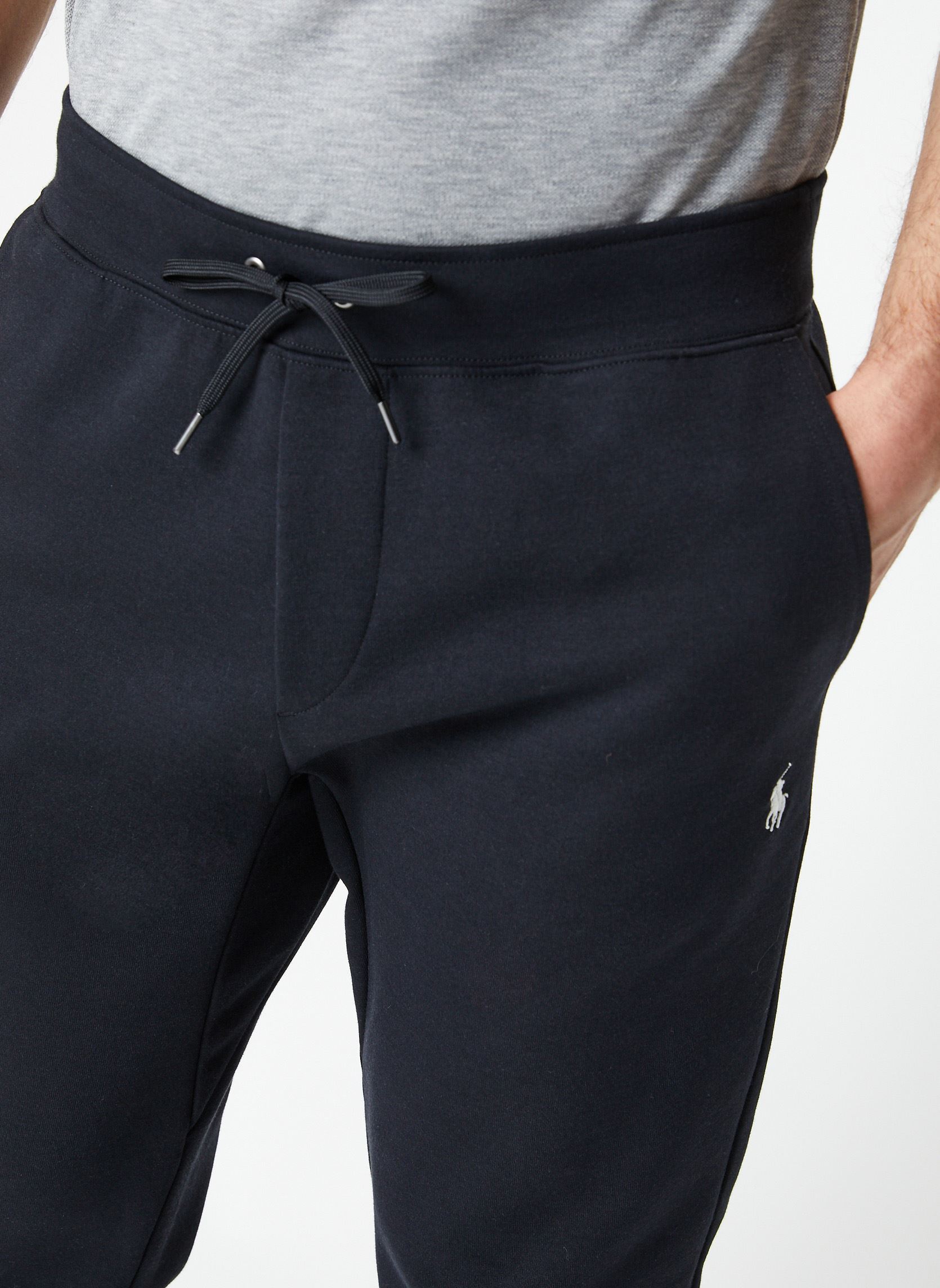 Joggingbroeken Pantalon de jogging maille double 710888 heren zwart Polo Ralph Lauren Joggingbroeken Pantalon de jogging maille double 710888 heren zwart POLO BLACK