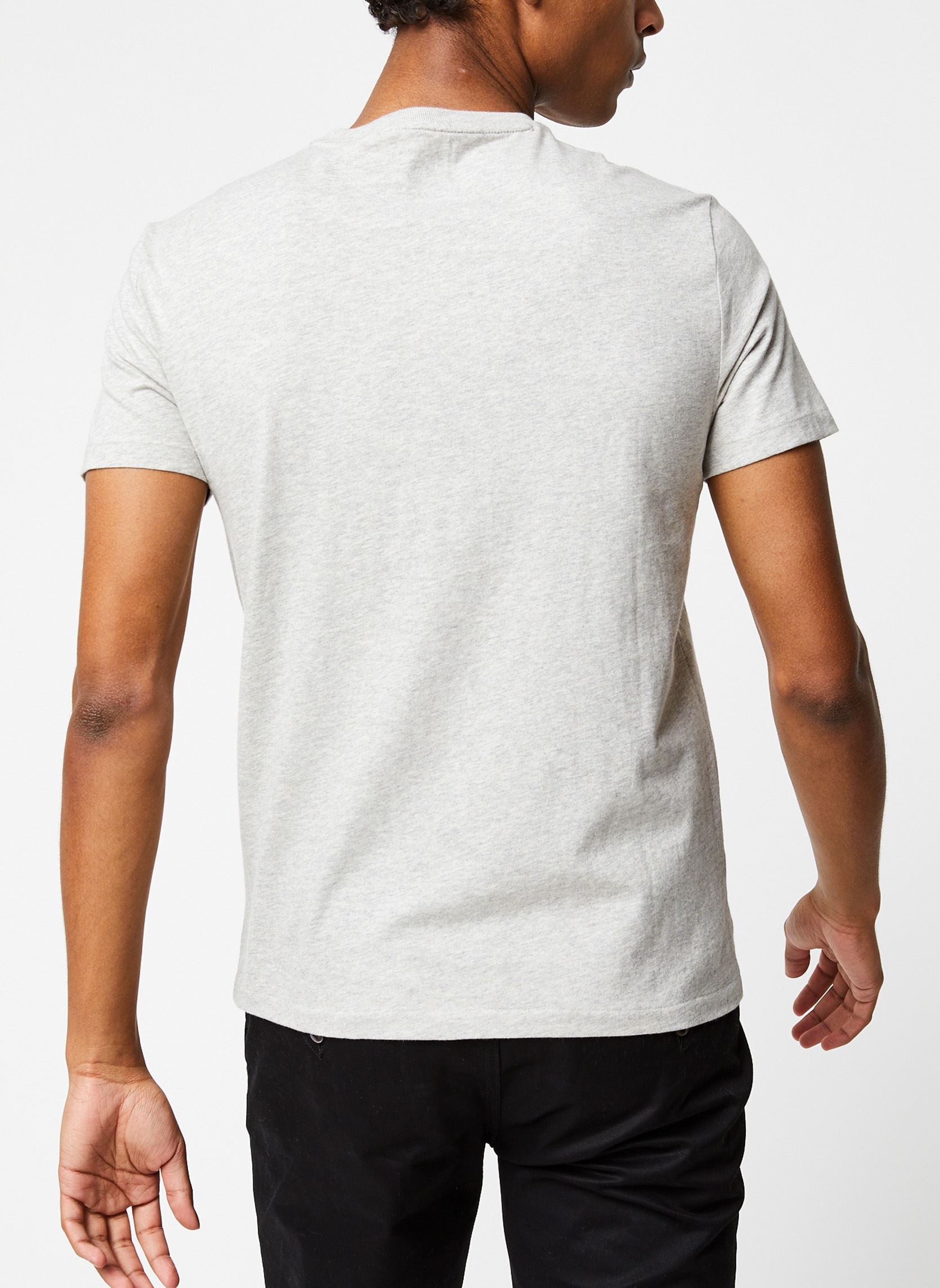 Tee-shirts T-shirt ajusté à col rond en jersey homme gris Polo Ralph Lauren Tee-shirts T-shirt ajusté à col rond en jersey homme gris NEW GREY HEATHER
