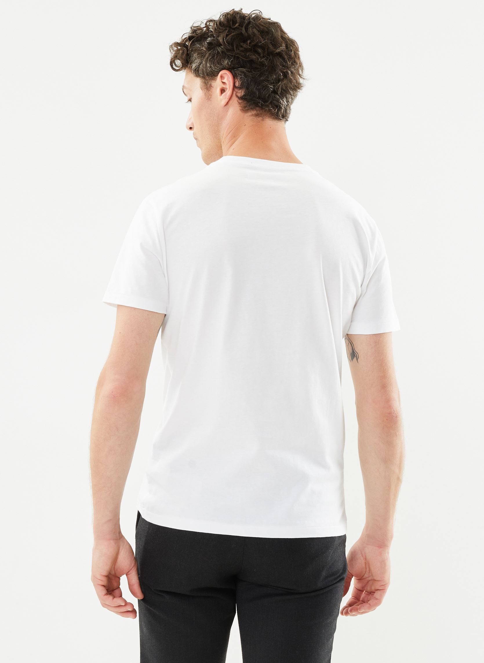 Tee-shirts T-shirt ajusté à col rond en jersey homme blanc Polo Ralph Lauren Tee-shirts T-shirt ajusté à col rond en jersey homme blanc WHITE