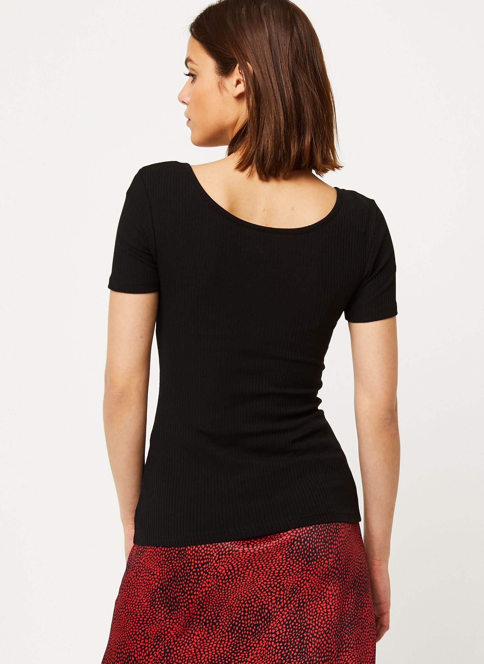 Tee-shirts T-Shirt Pckitte Ss Top Noos Bc femme noir Pieces Tee-shirts T-Shirt Pckitte Ss Top Noos Bc femme noir Black