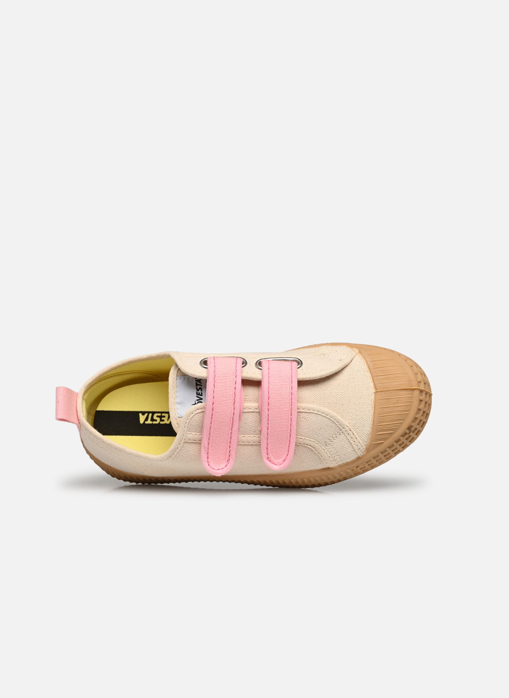Lage sneakers Star Master Kid Velcro meisjes beige Novesta Lage sneakers Star Master Kid Velcro meisjes beige 99 BEIGE_03 PINK