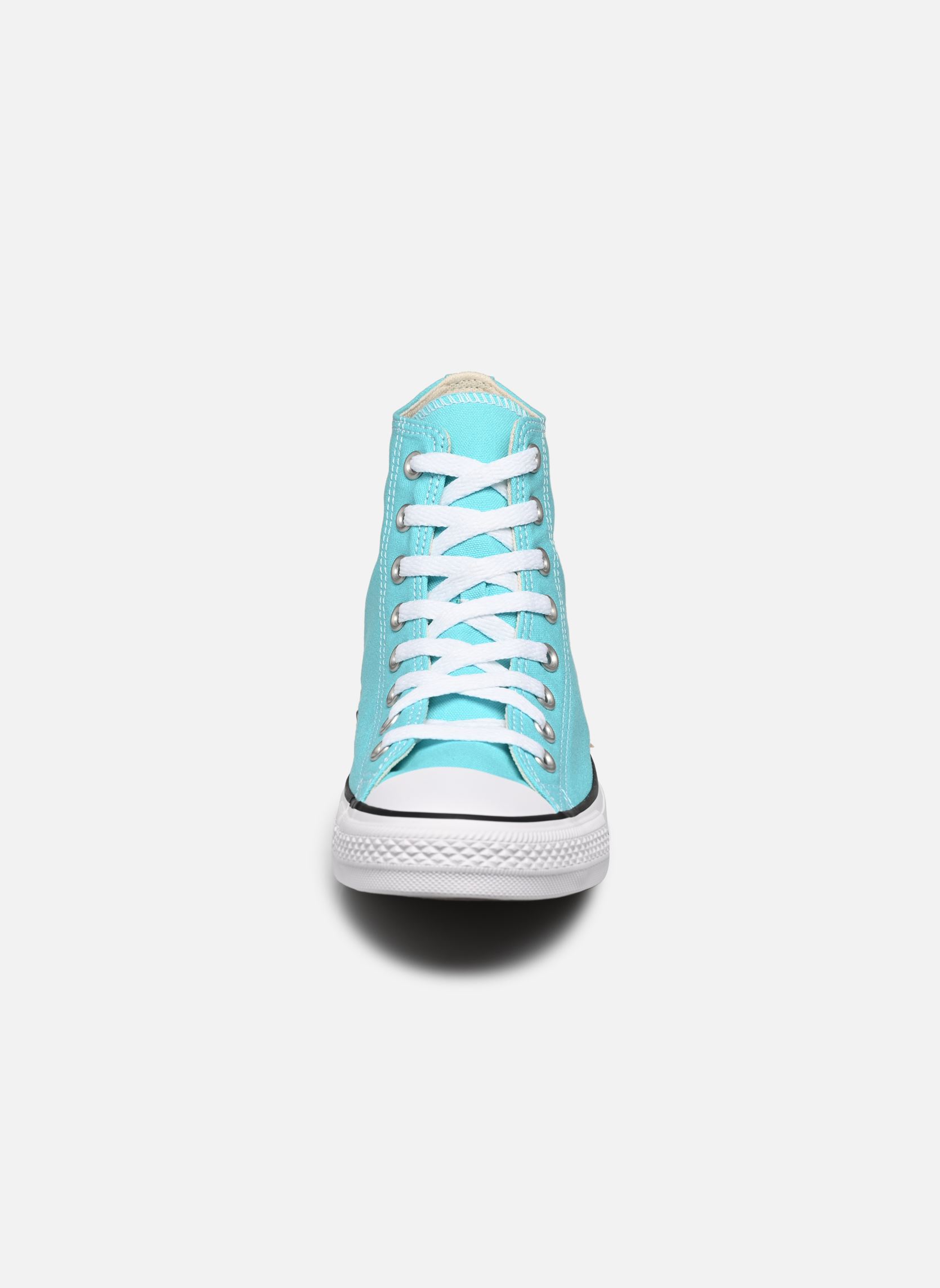 Print sneakers Chuck Taylor All Star Seasonal Color Hi heren blauw Converse Print sneakers Chuck Taylor All Star Seasonal Color Hi heren blauw DOUBLE CYAN