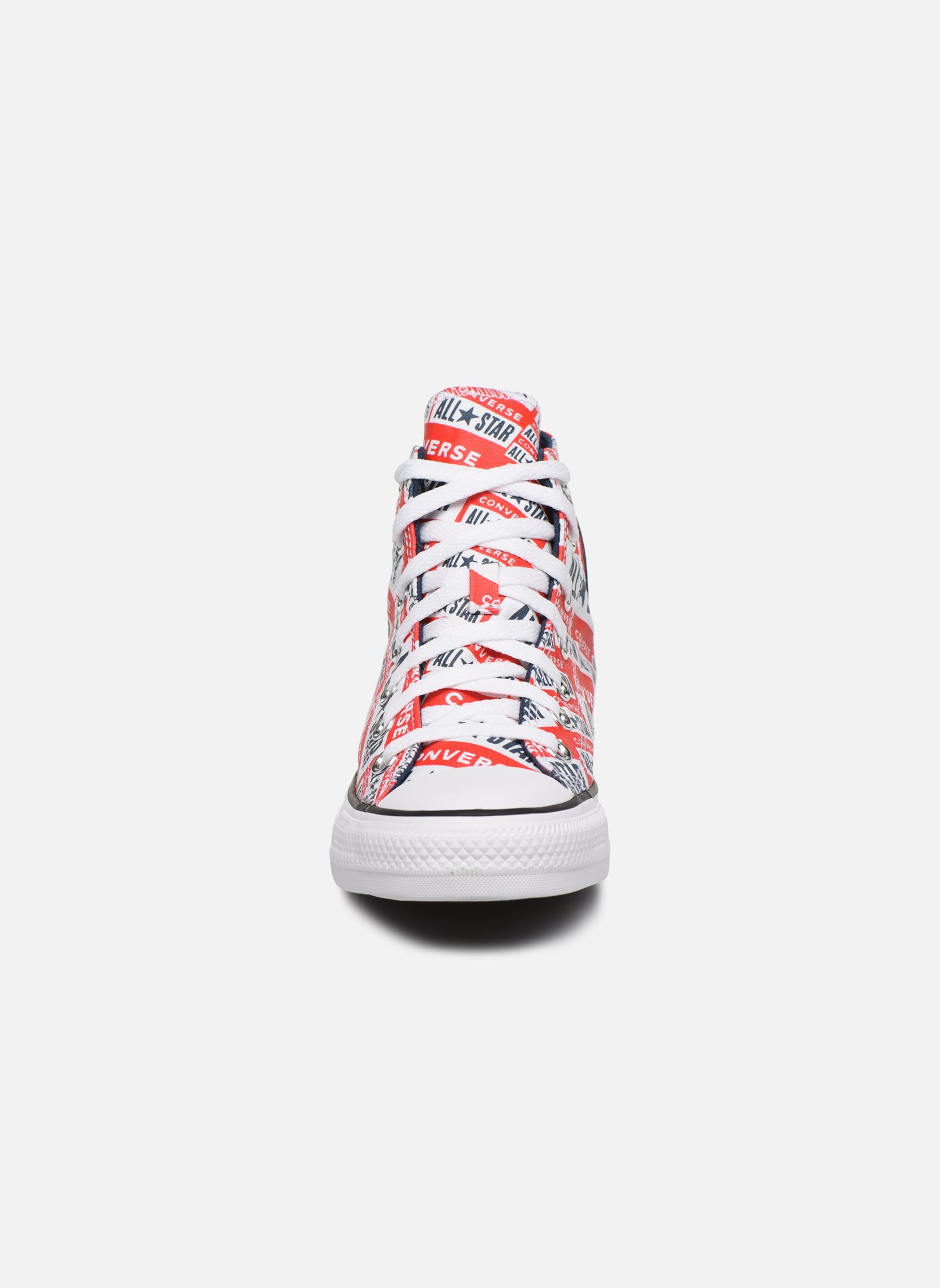 Print sneakers Chuck Taylor All Star Logo Play Hi W dames rood Converse Print sneakers Chuck Taylor All Star Logo Play Hi W dames rood WHITEMULTIBLACK4