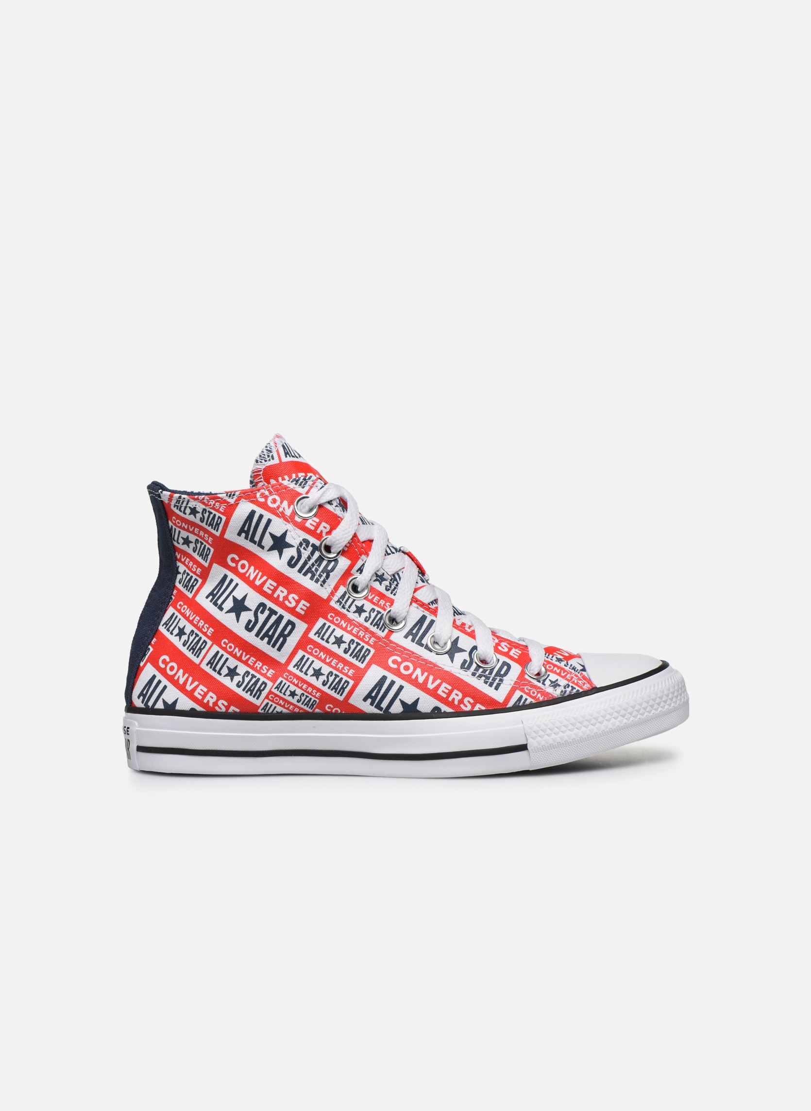 Print sneakers Chuck Taylor All Star Logo Play Hi W dames rood Converse Print sneakers Chuck Taylor All Star Logo Play Hi W dames rood WHITEMULTIBLACK4