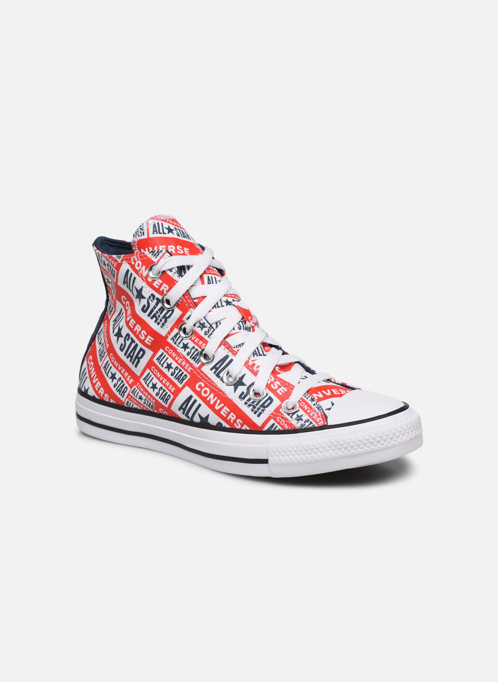 Print sneakers Chuck Taylor All Star Logo Play Hi W dames rood Converse Print sneakers Chuck Taylor All Star Logo Play Hi W dames rood WHITEMULTIBLACK4