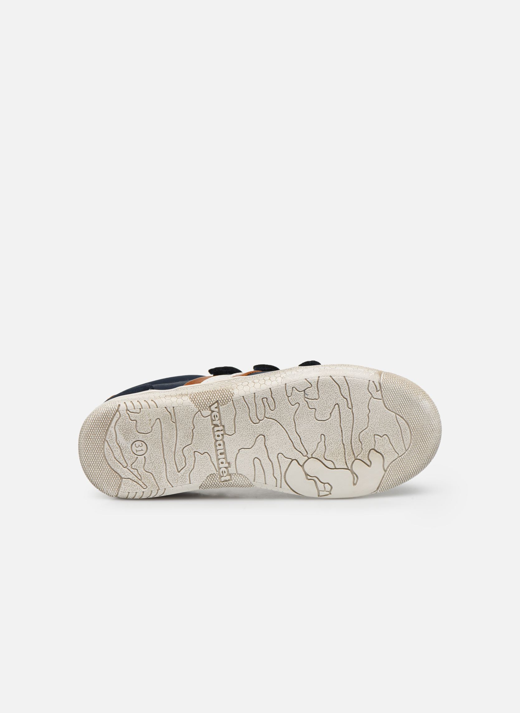 Baskets basses KG - Basket basse 3 velcros cuir garçon bleu Vertbaudet Baskets basses KG - Basket basse 3 velcros cuir garçon bleu Marine