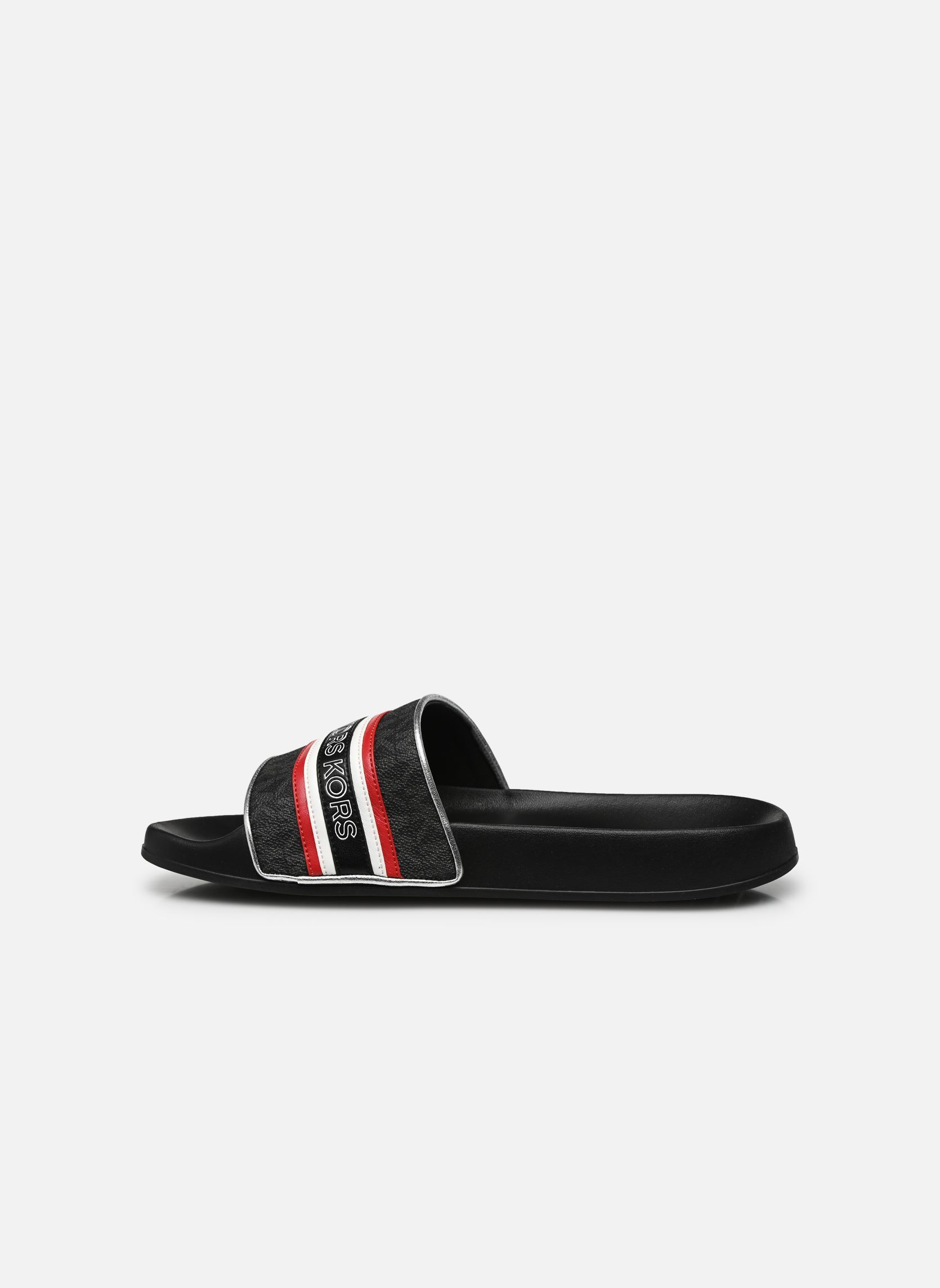 Pantoletten GILMORE SLIDE damen schwarz Michael Michael Kors Pantoletten GILMORE SLIDE damen schwarz BLK/CRIMSON