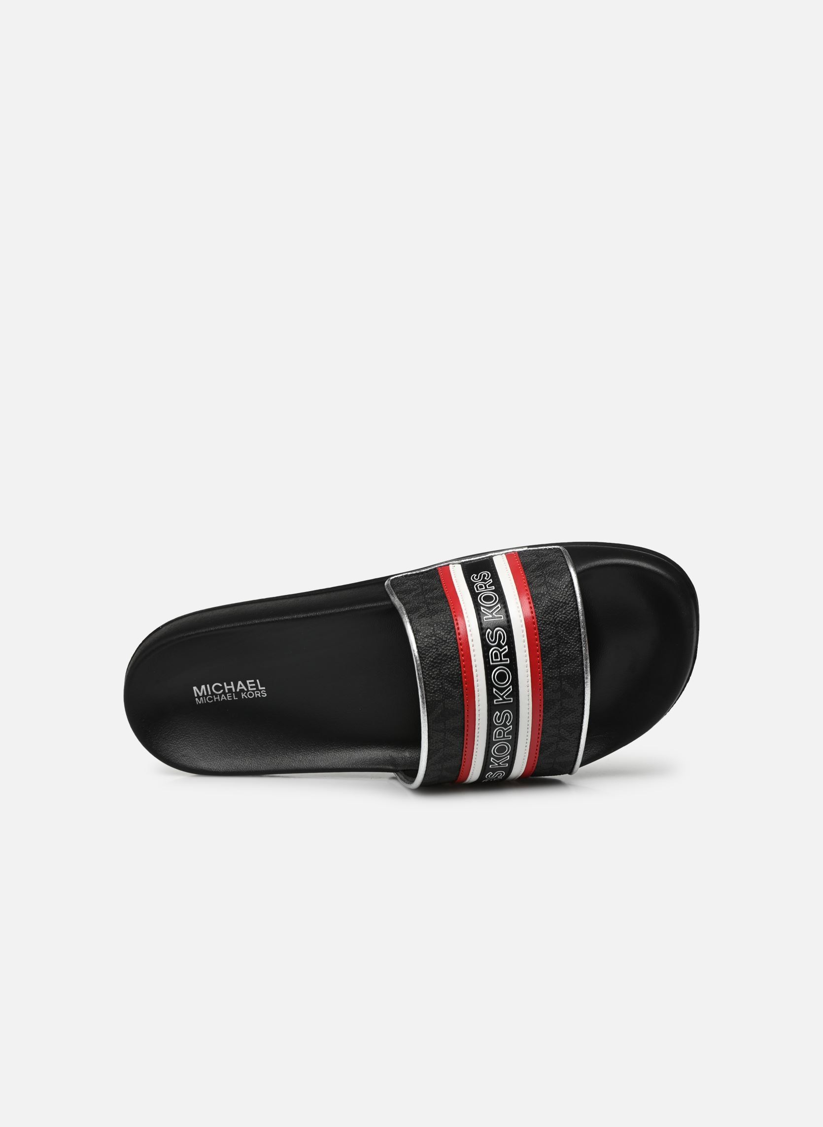 Pantoletten GILMORE SLIDE damen schwarz Michael Michael Kors Pantoletten GILMORE SLIDE damen schwarz BLK/CRIMSON