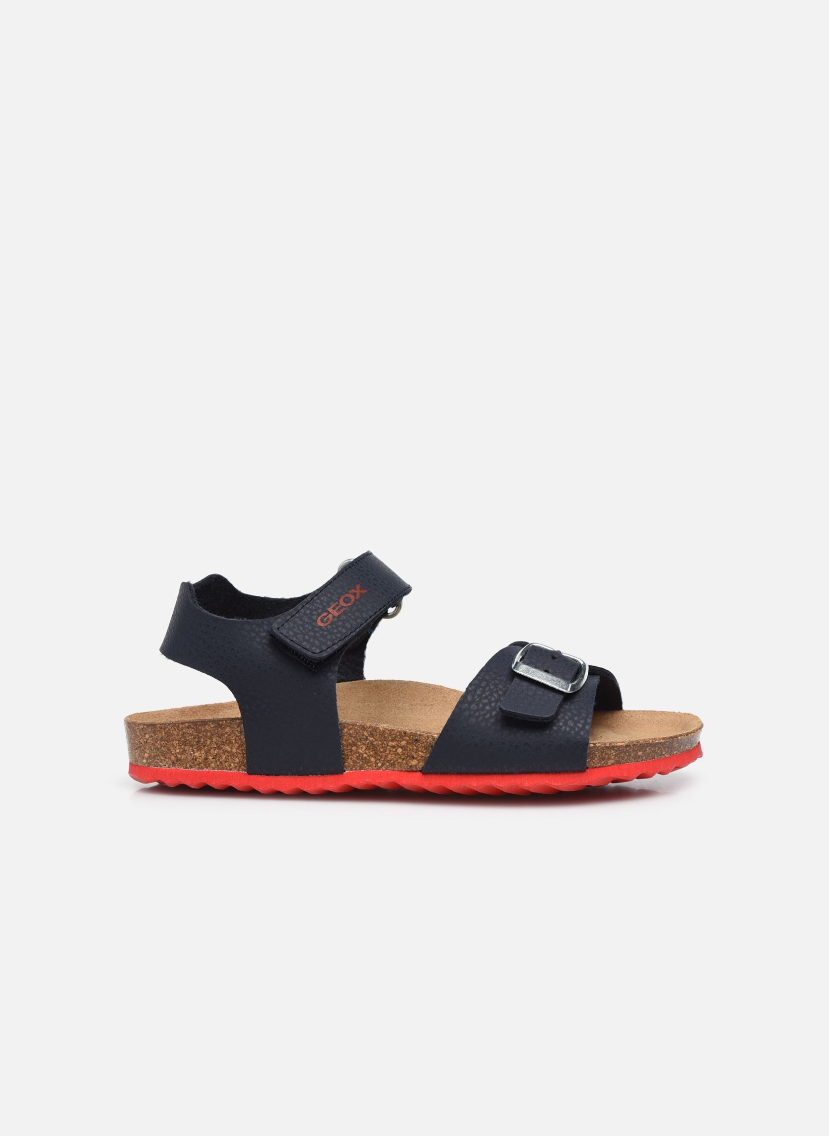 Sandalen J Ghita Boy J028LB jongens blauw Geox Sandalen J Ghita Boy J028LB jongens blauw Navy/red
