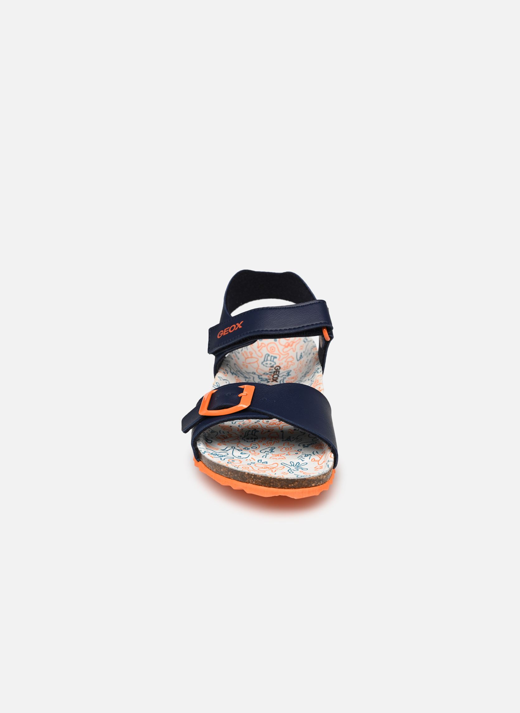 Sandalias J Ghita Boy J028LB niño azul Geox Sandalias J Ghita Boy J028LB niño azul Bl Mar/Orange Foncé