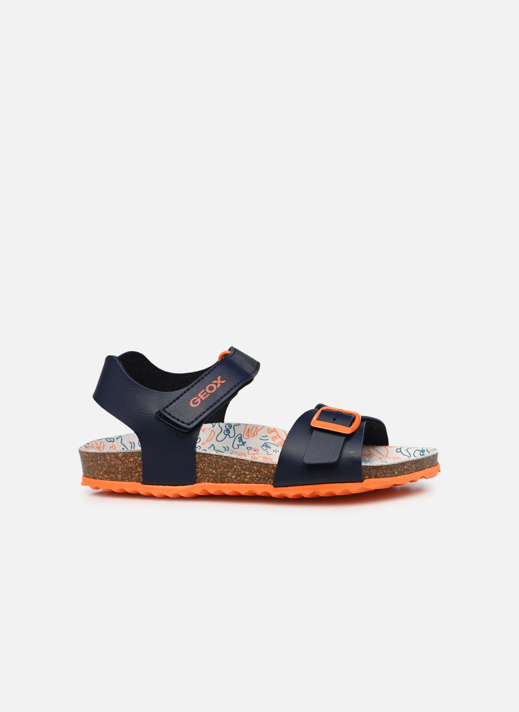 Sandalias J Ghita Boy J028LB niño azul Geox Sandalias J Ghita Boy J028LB niño azul Bl Mar/Orange Foncé