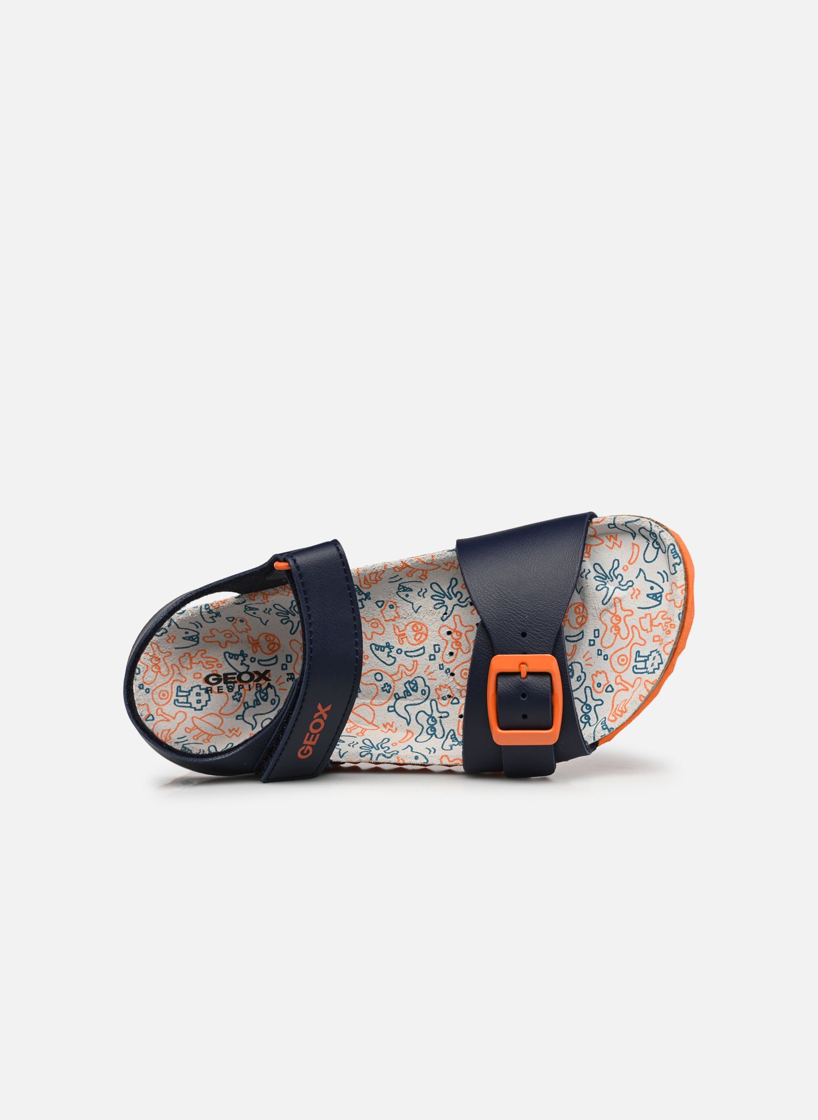 Sandalias J Ghita Boy J028LB niño azul Geox Sandalias J Ghita Boy J028LB niño azul Bl Mar/Orange Foncé