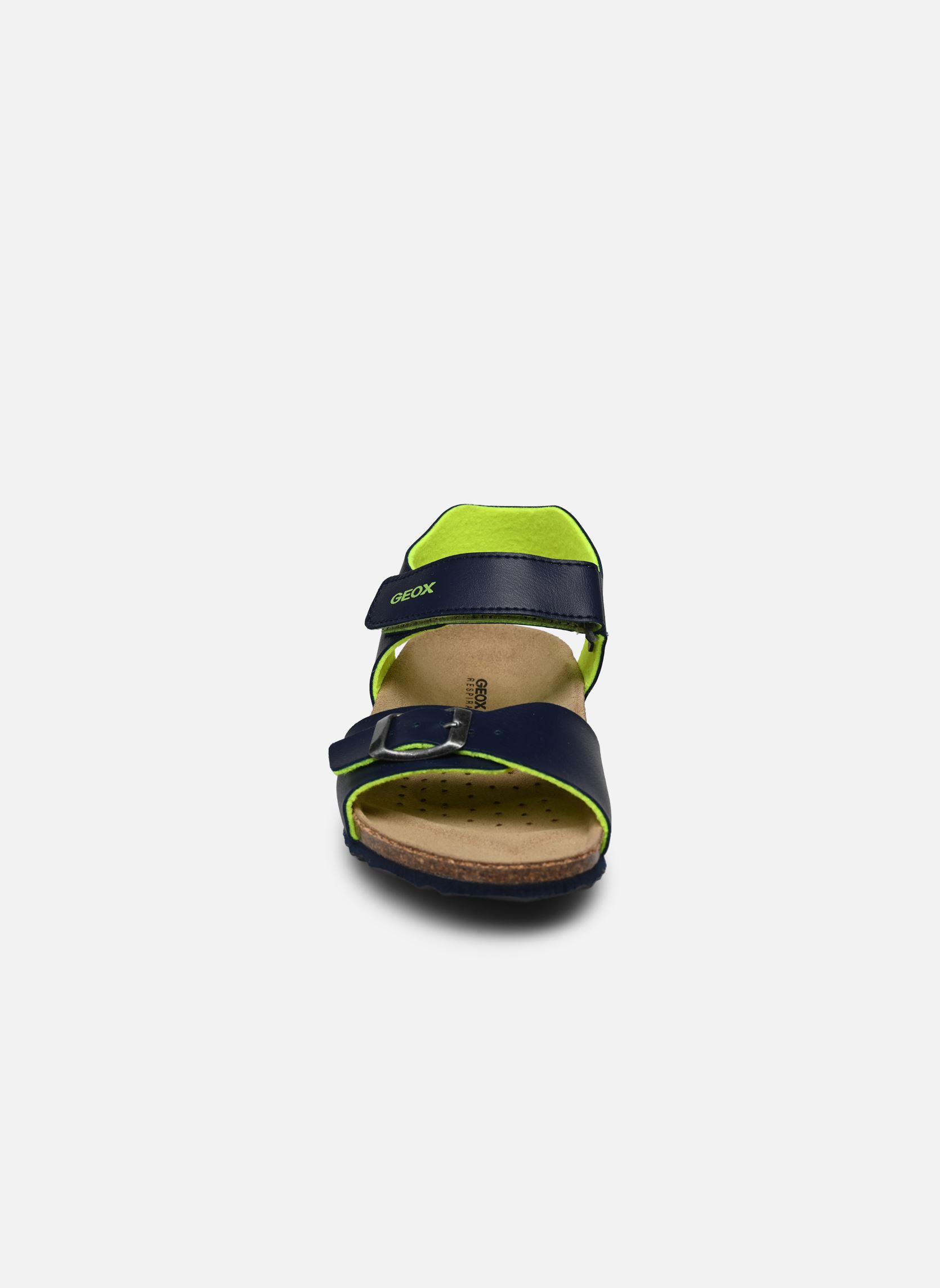 Sandali J Ghita Boy J028LB bambino blu Geox Sandali J Ghita Boy J028LB bambino blu MARINE/FLUO JAUNE