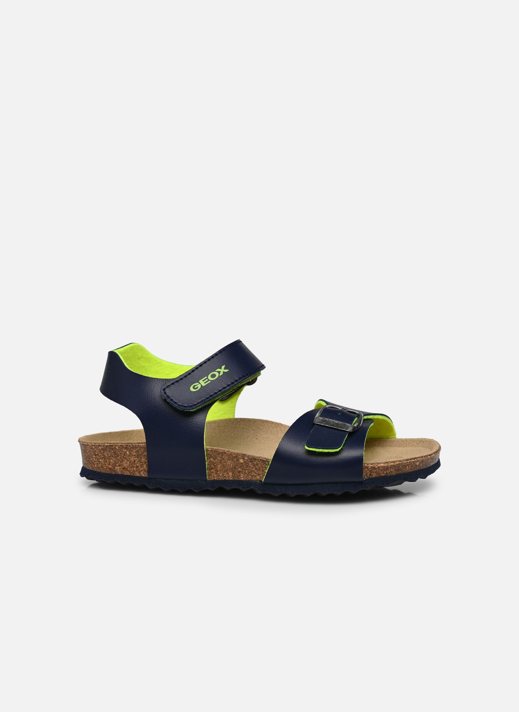 Sandali J Ghita Boy J028LB bambino blu Geox Sandali J Ghita Boy J028LB bambino blu MARINE/FLUO JAUNE