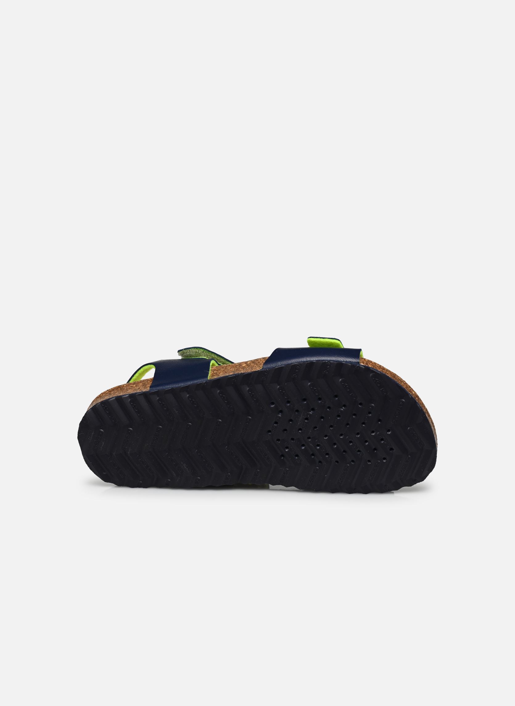 Sandali J Ghita Boy J028LB bambino blu Geox Sandali J Ghita Boy J028LB bambino blu MARINE/FLUO JAUNE
